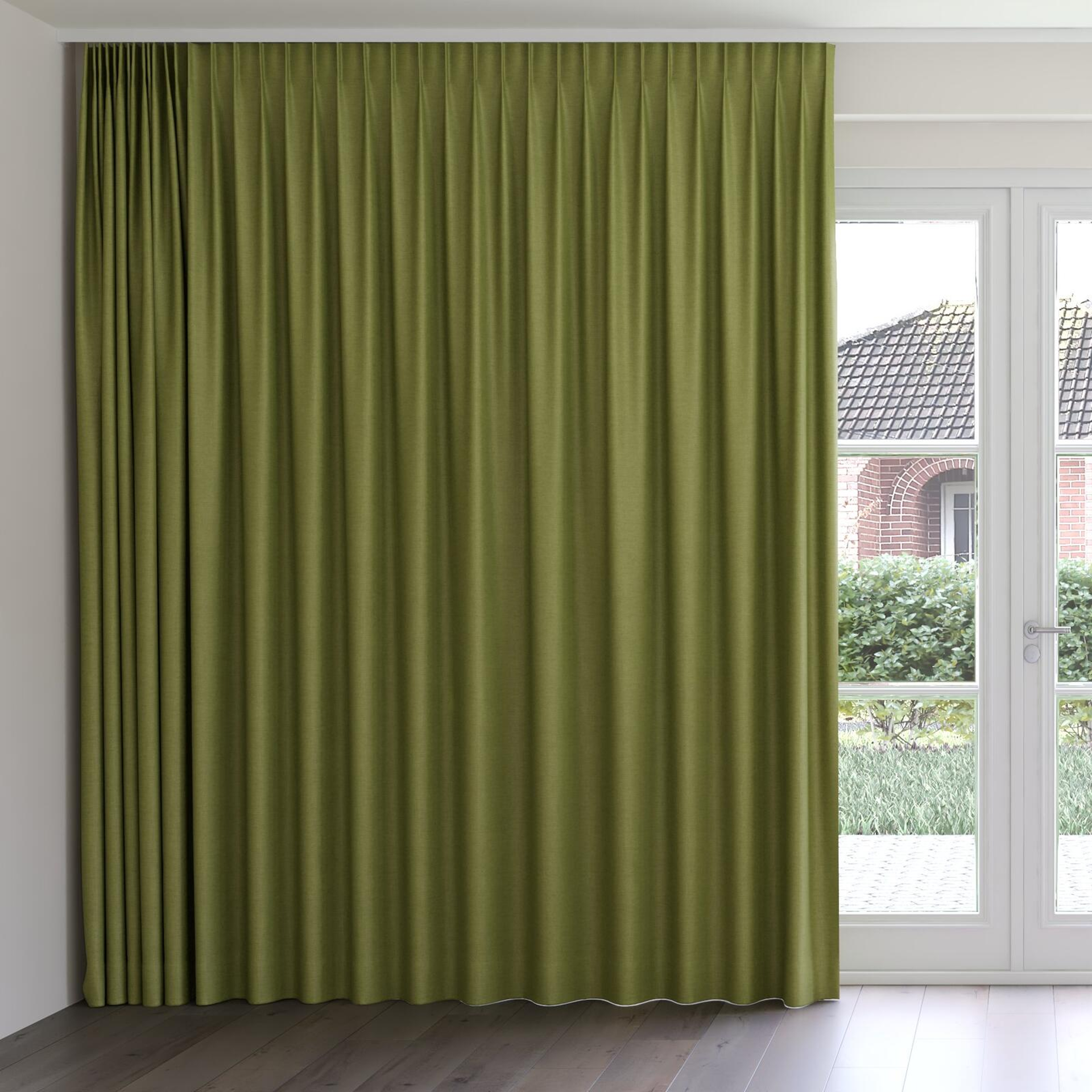 Front view of Bravo Lizard, on curtain rail
