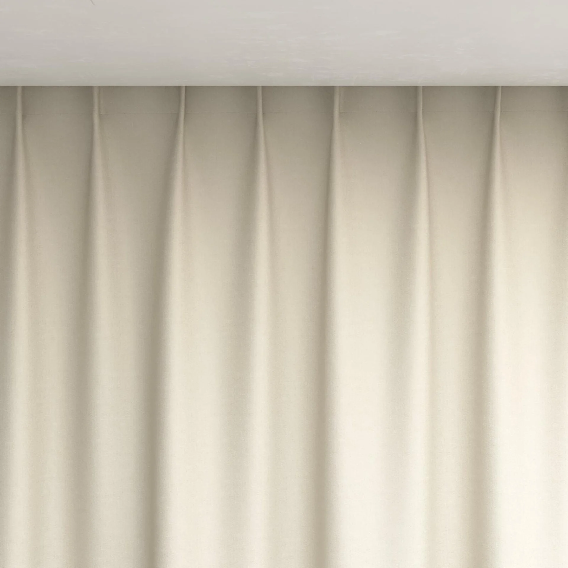 Top view of Excel Oyster, pinch pleat