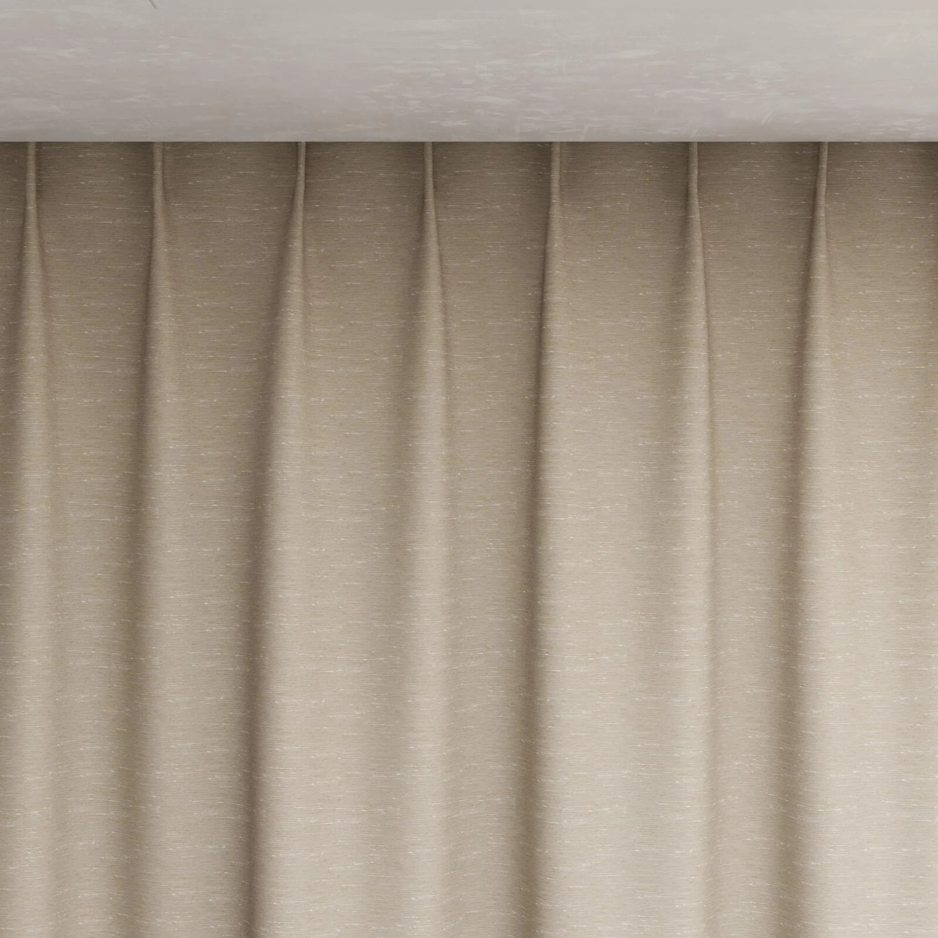 Top view of Maharaja II Antique, pinch pleat