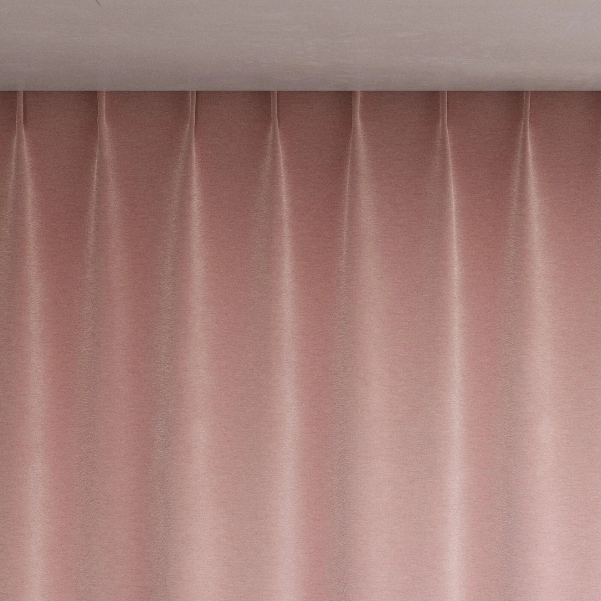 Top view of Geneva Petal, pinch pleat