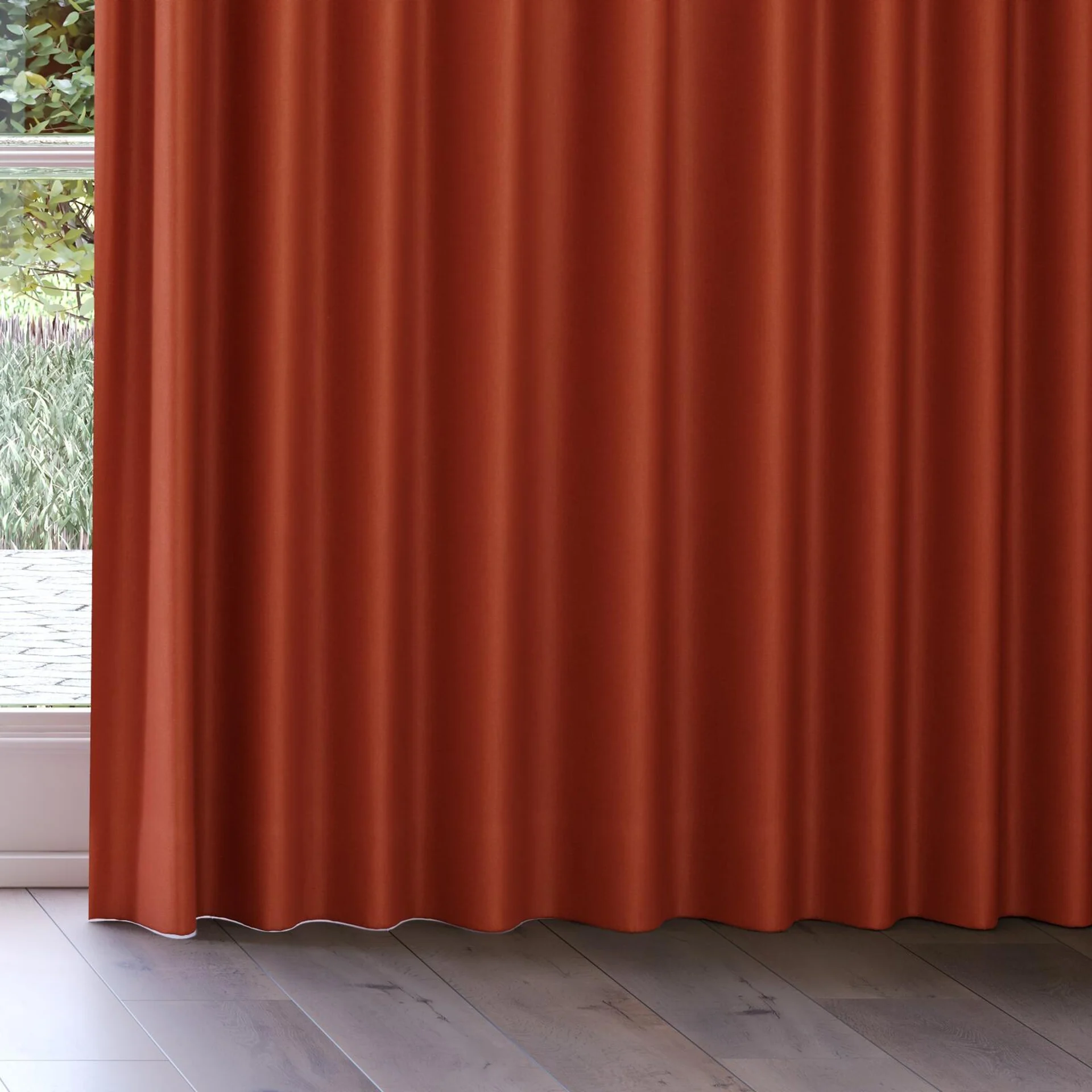 Bottom view of Kanvas Sierra, on curtain rail