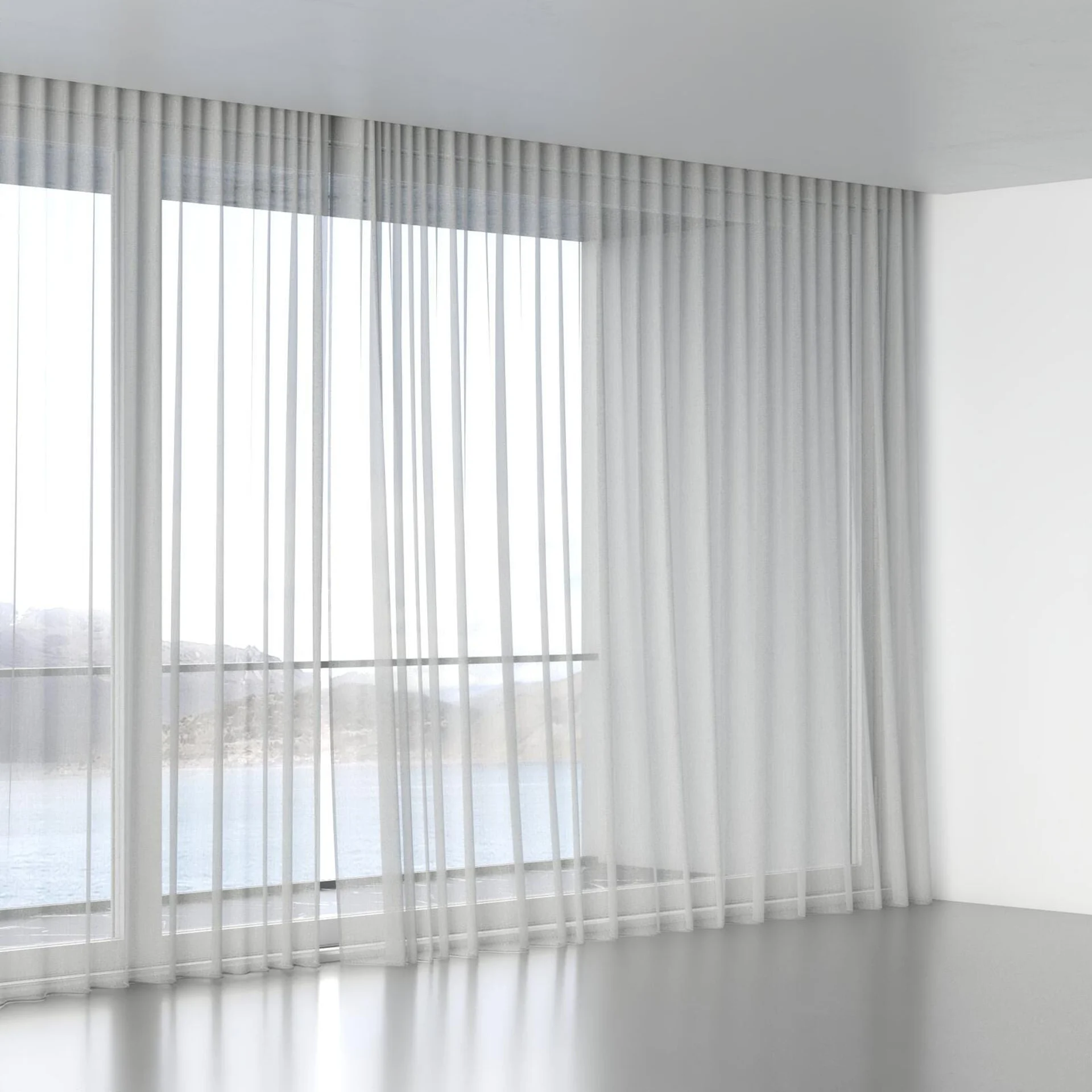 Full view of Antipodes Flax, wave pleat