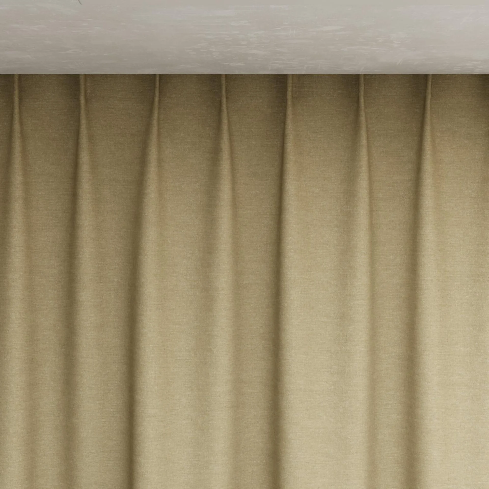 Top view of Drama Putty, pinch pleat