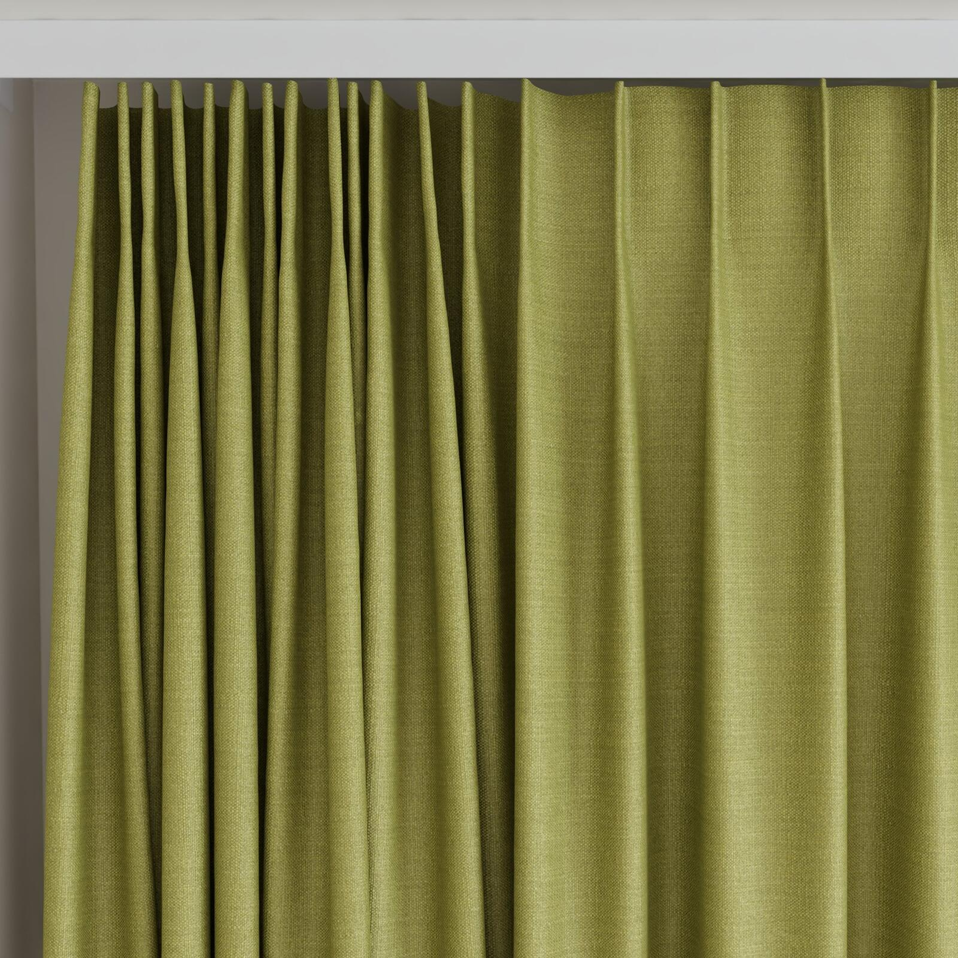 Top view of Linex Pesto, on curtain rail