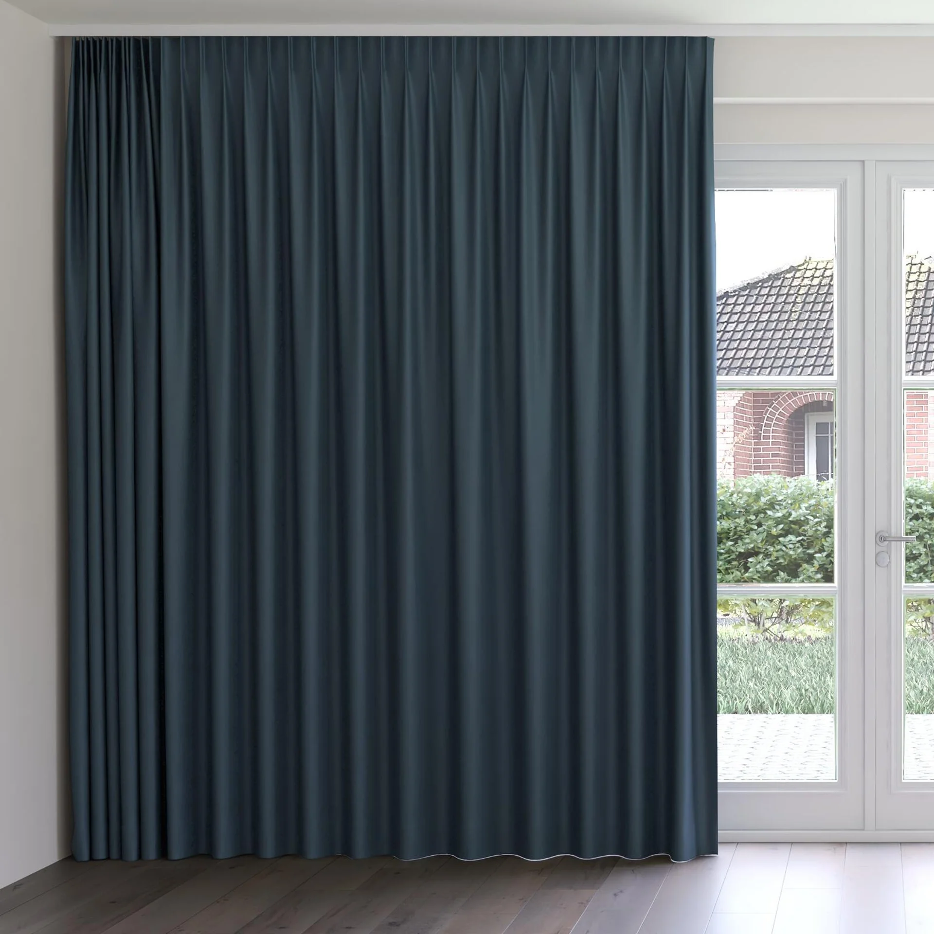 Front view of Infinite Petrol, on curtain rail
