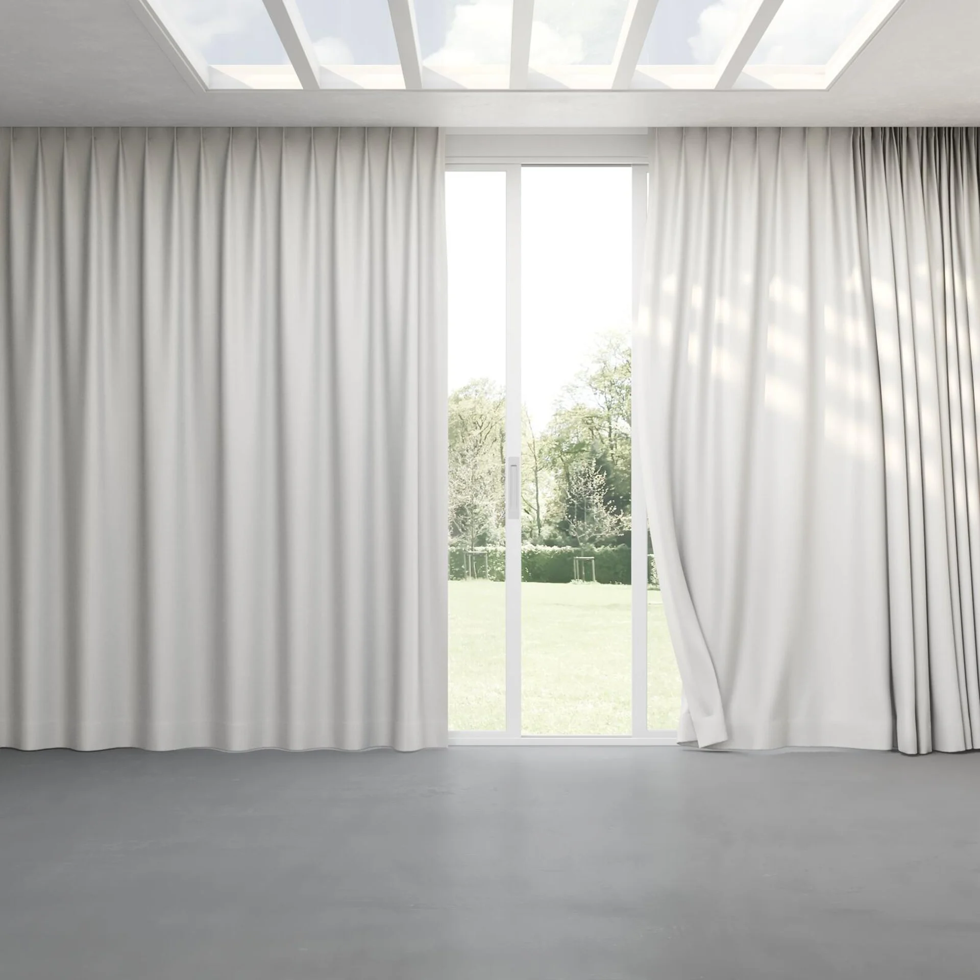 Full view of Bavaria Winter, pinch pleat