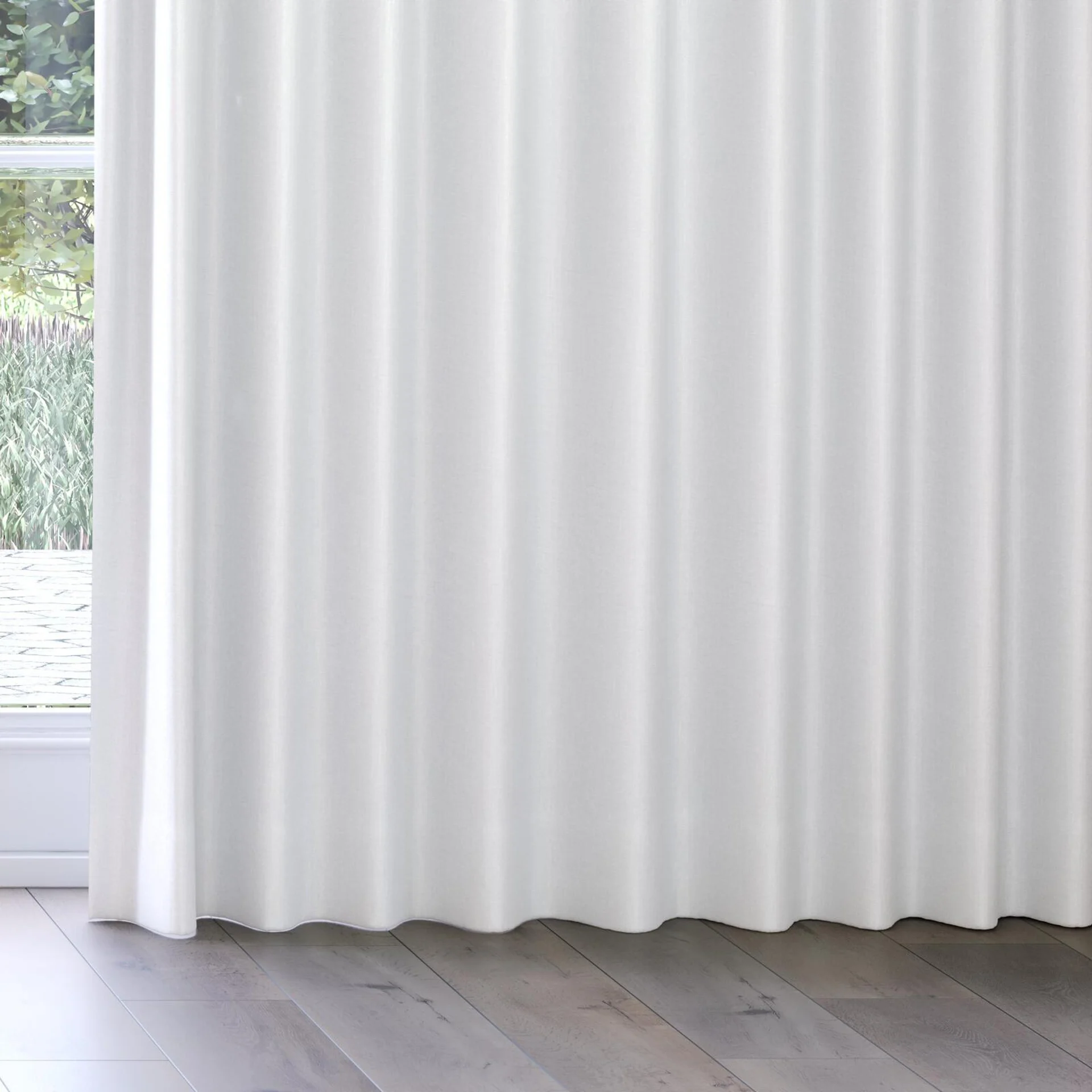 Bottom view of Bavaria Swan, on curtain rail