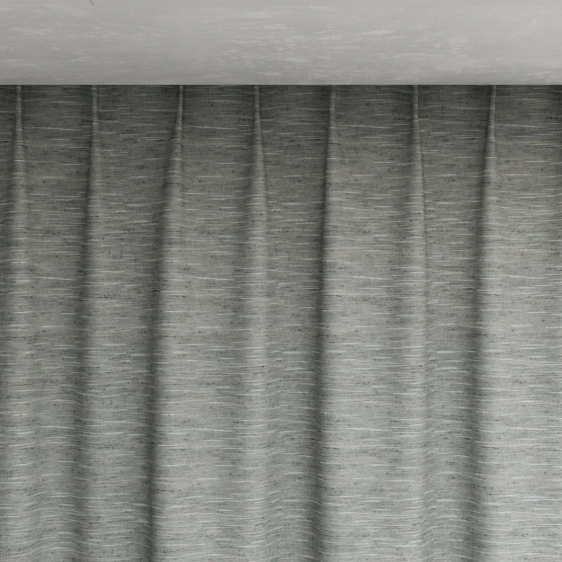 Top view of Venus Sterling, pinch pleat