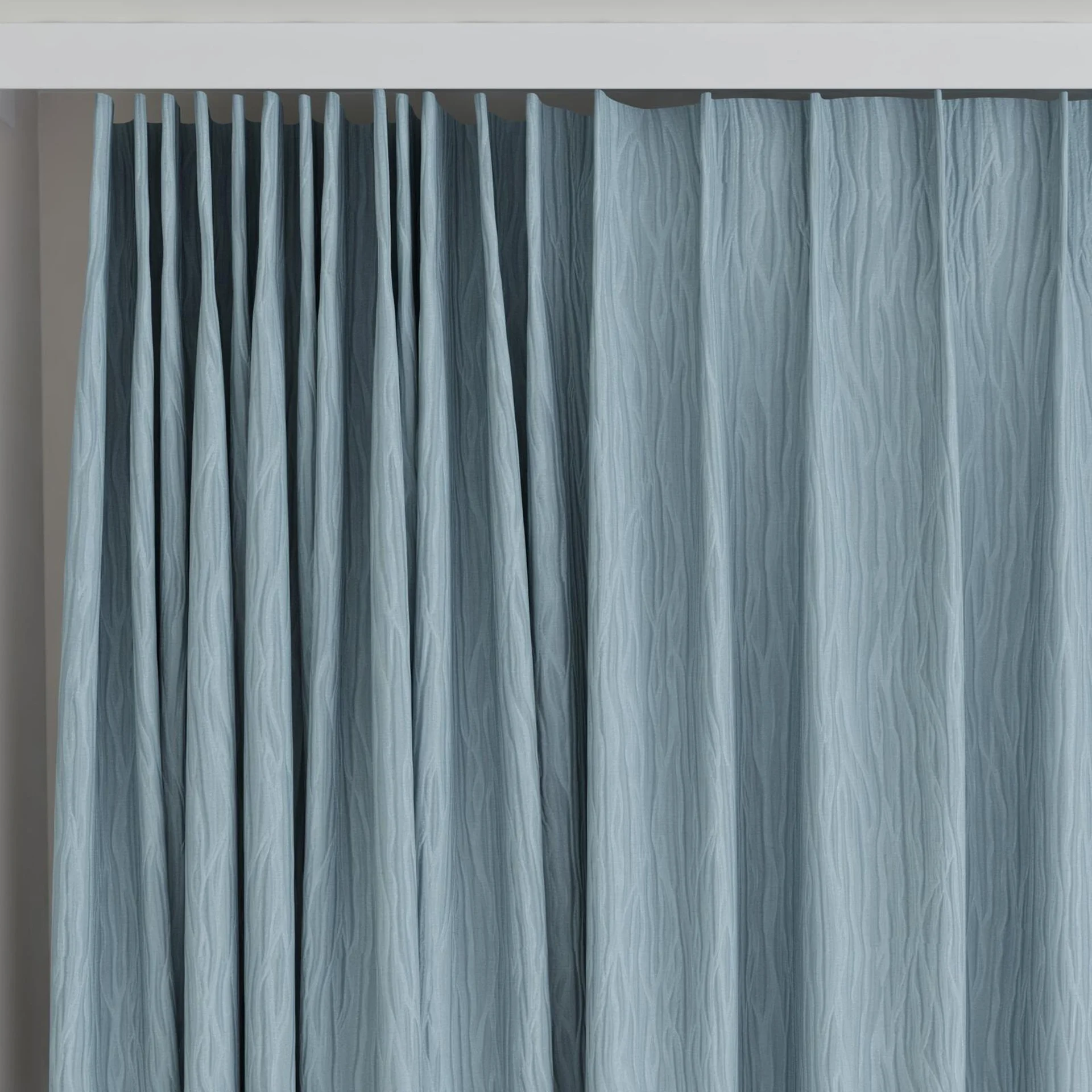 Top view of Sandrift Breeze, on curtain rail
