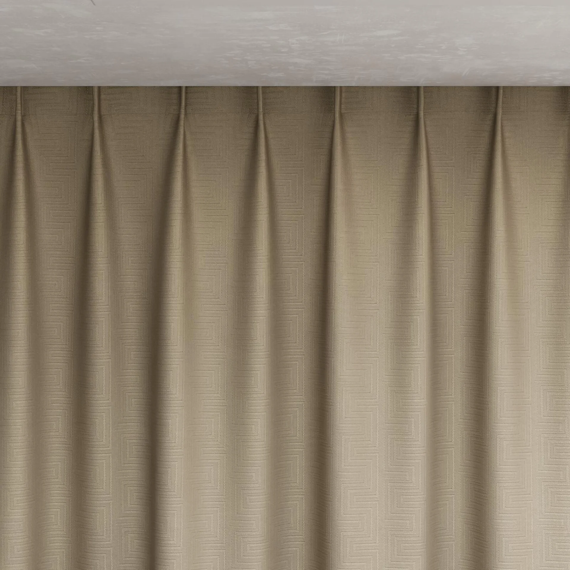 Top view of Remain Fresco, pinch pleat