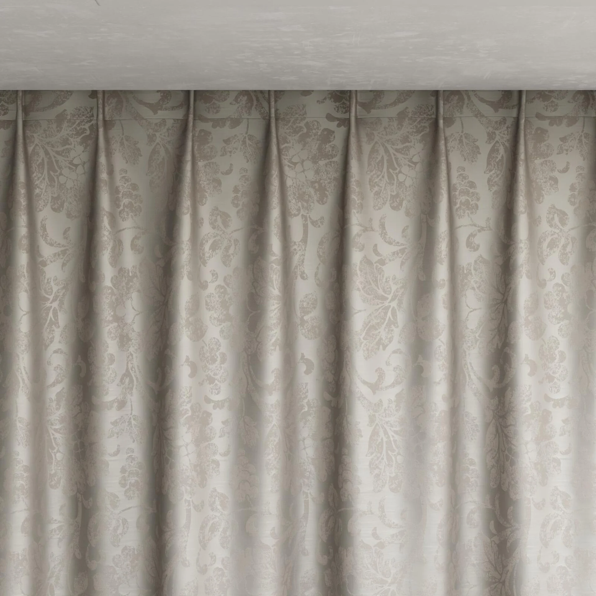 Top view of Florentine Fossil, pinch pleat