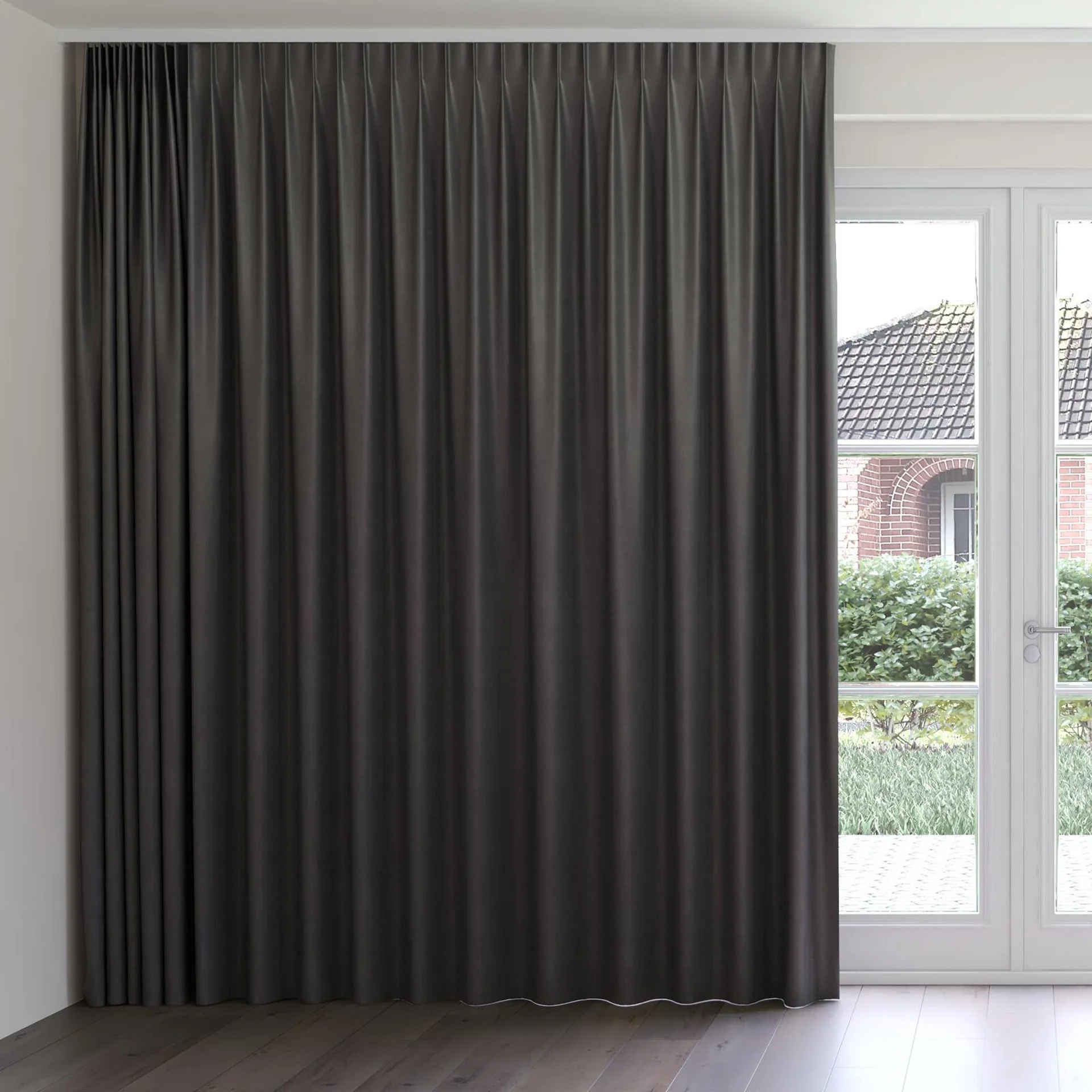 Front view of Lech Elephant, on curtain rail