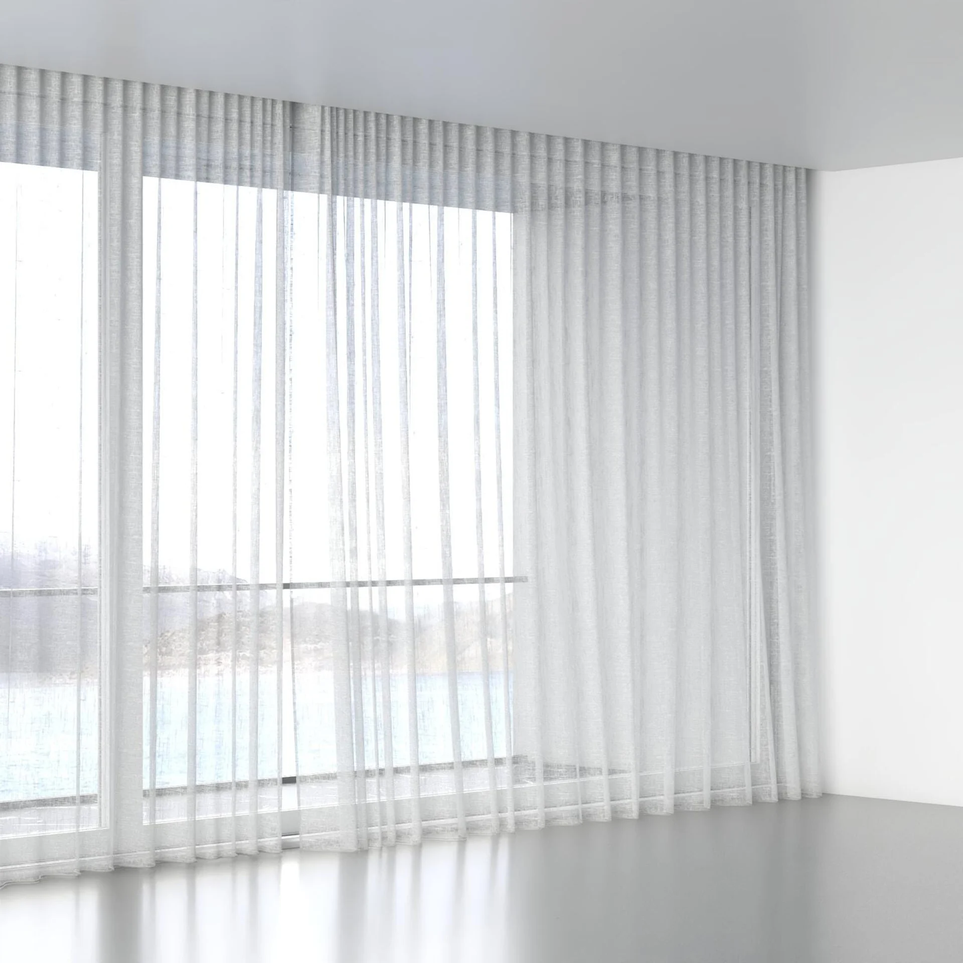 Full view of Beech Duckegg, wave pleat
