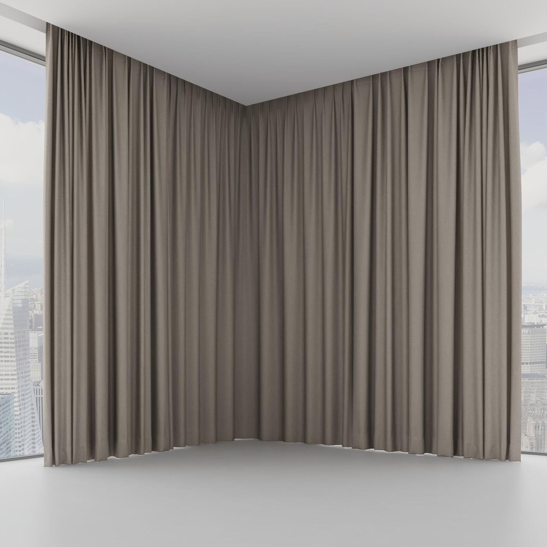 Front view of Woolly/Woolen Zinc, on hidden rail