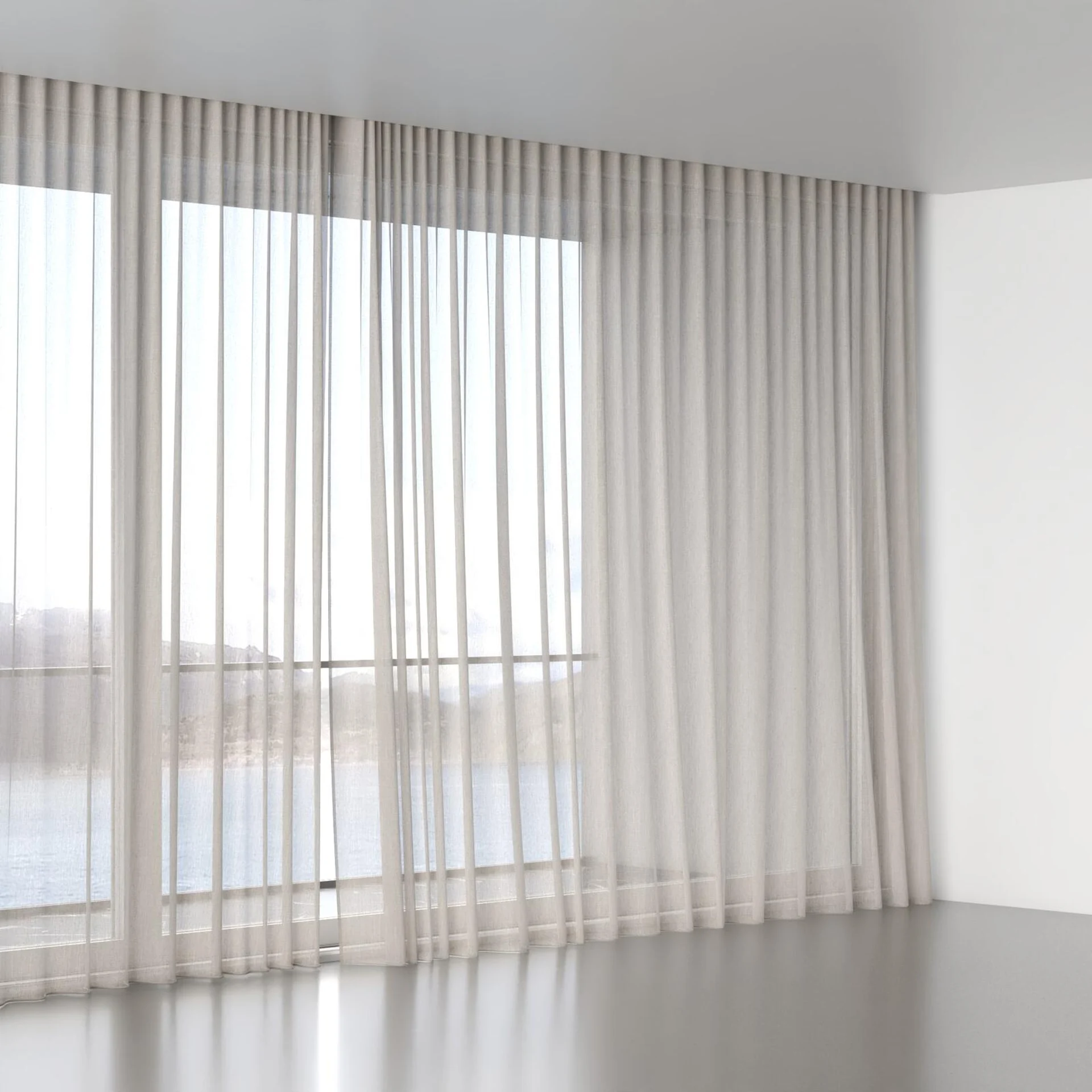 Full view of Mayfair Dust, wave pleat