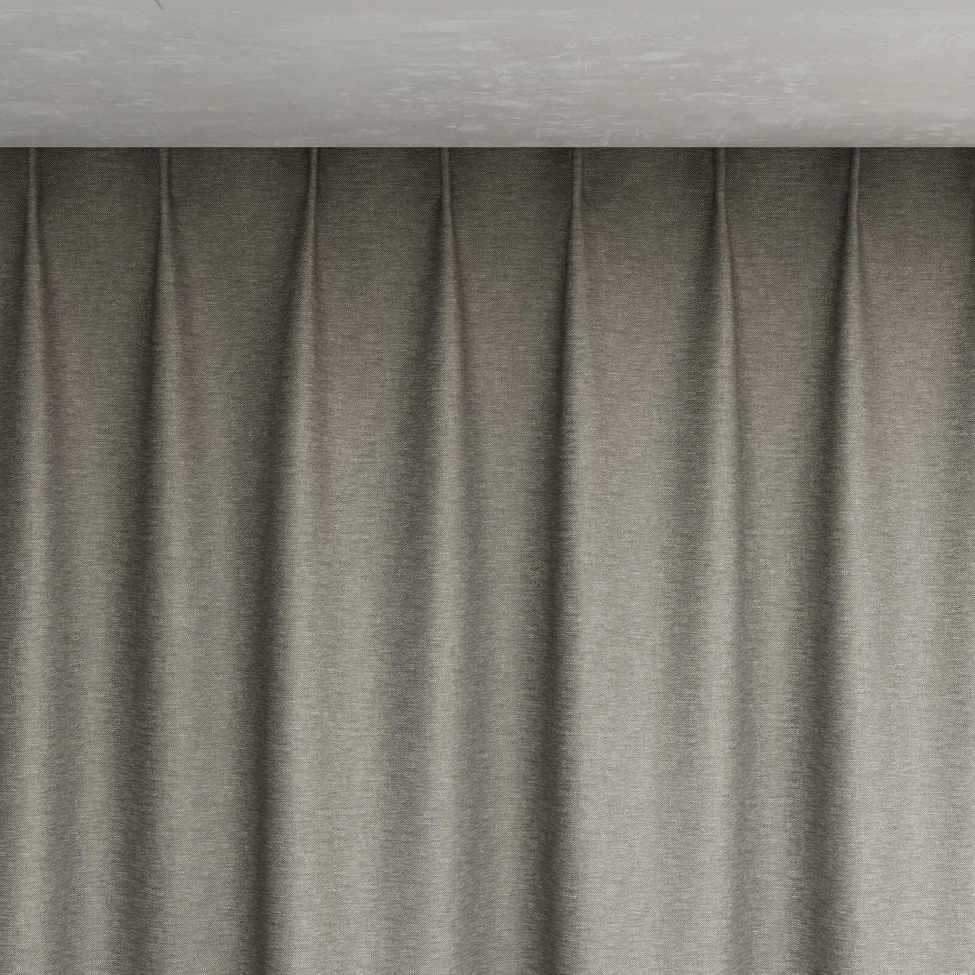 Top view of Glamour Liquorice, pinch pleat