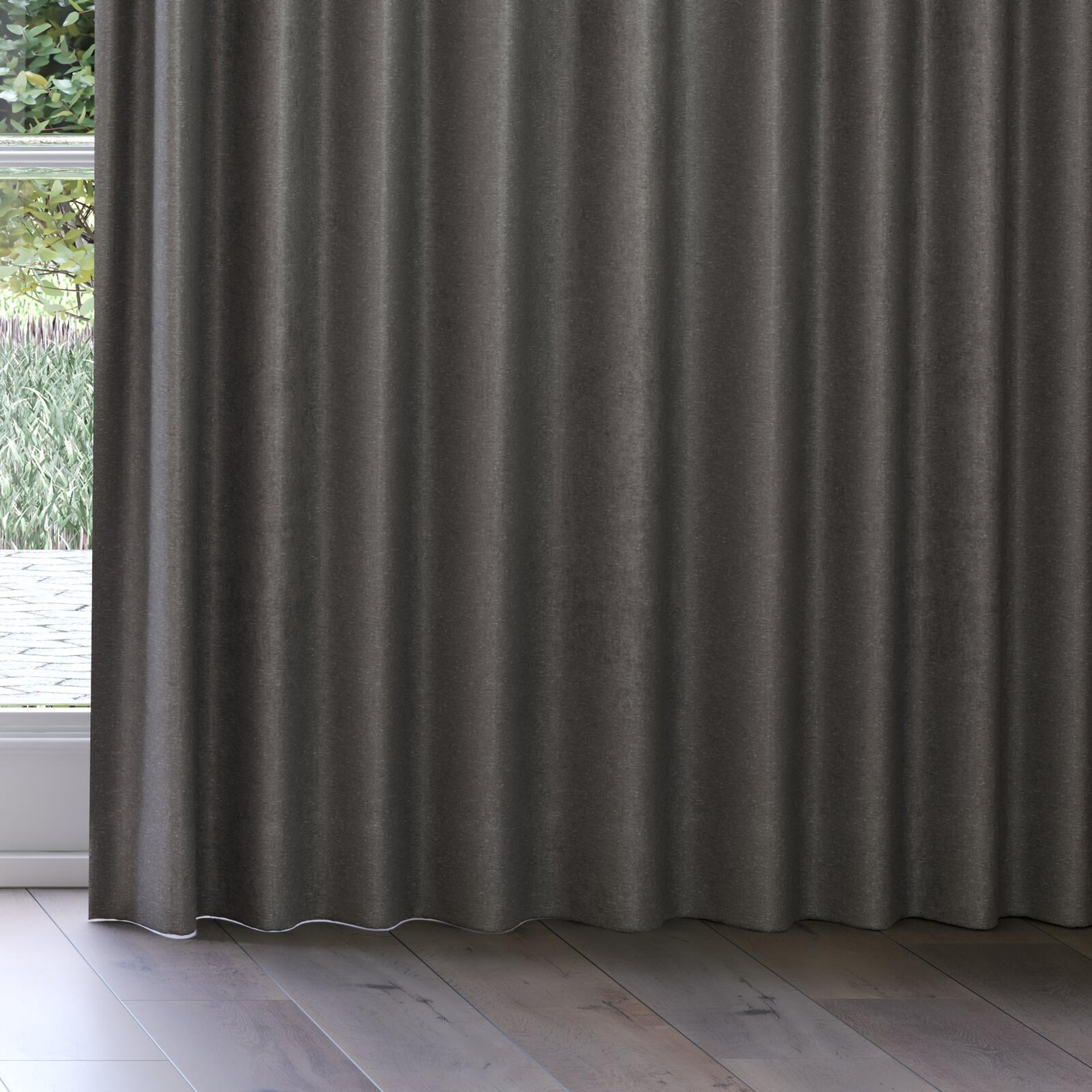 Bottom view of Lambada Smoke, on curtain rail