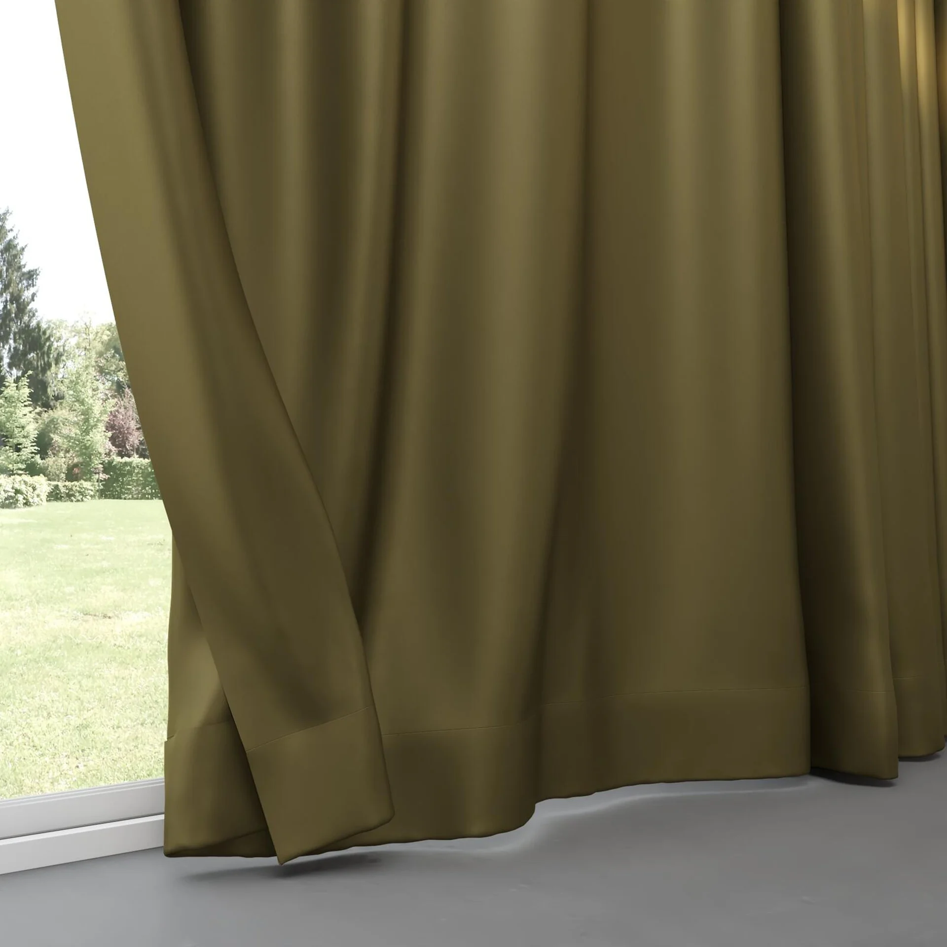 Bottom view of Sleek Camouflage, pinch pleat