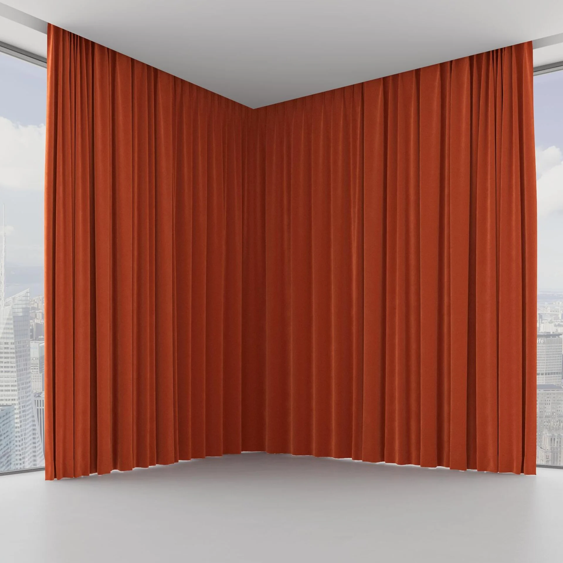 Front view of Verbier Sienna, on hidden rail