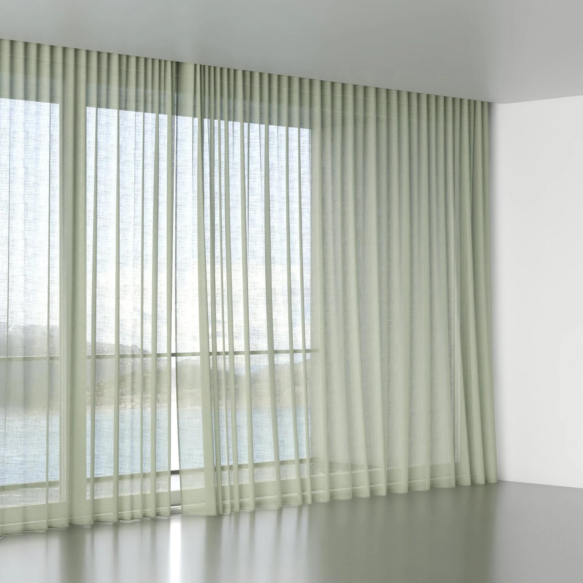 Full view of Angelic Pear, wave pleat