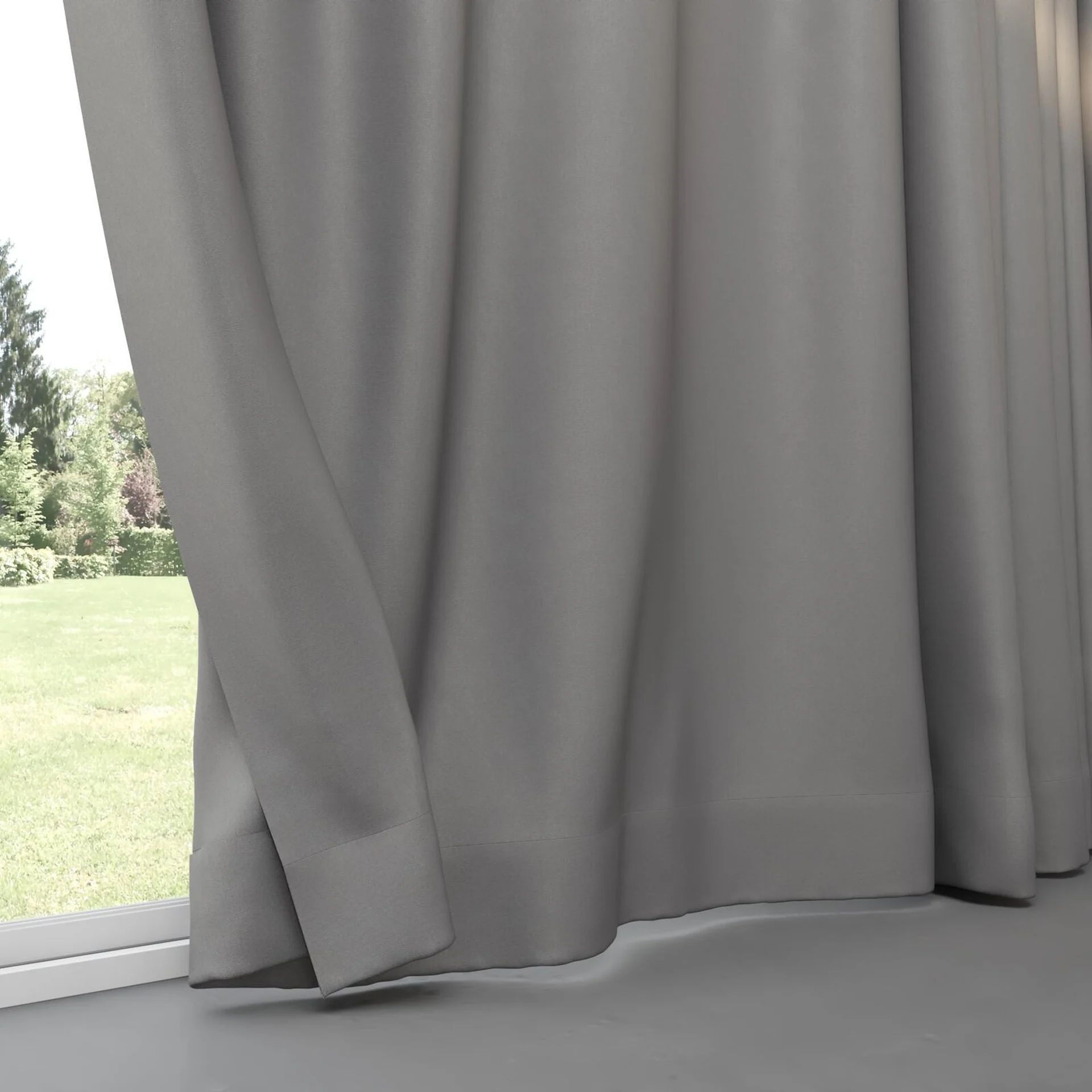 Bottom view of Woolskin Elephant, pinch pleat