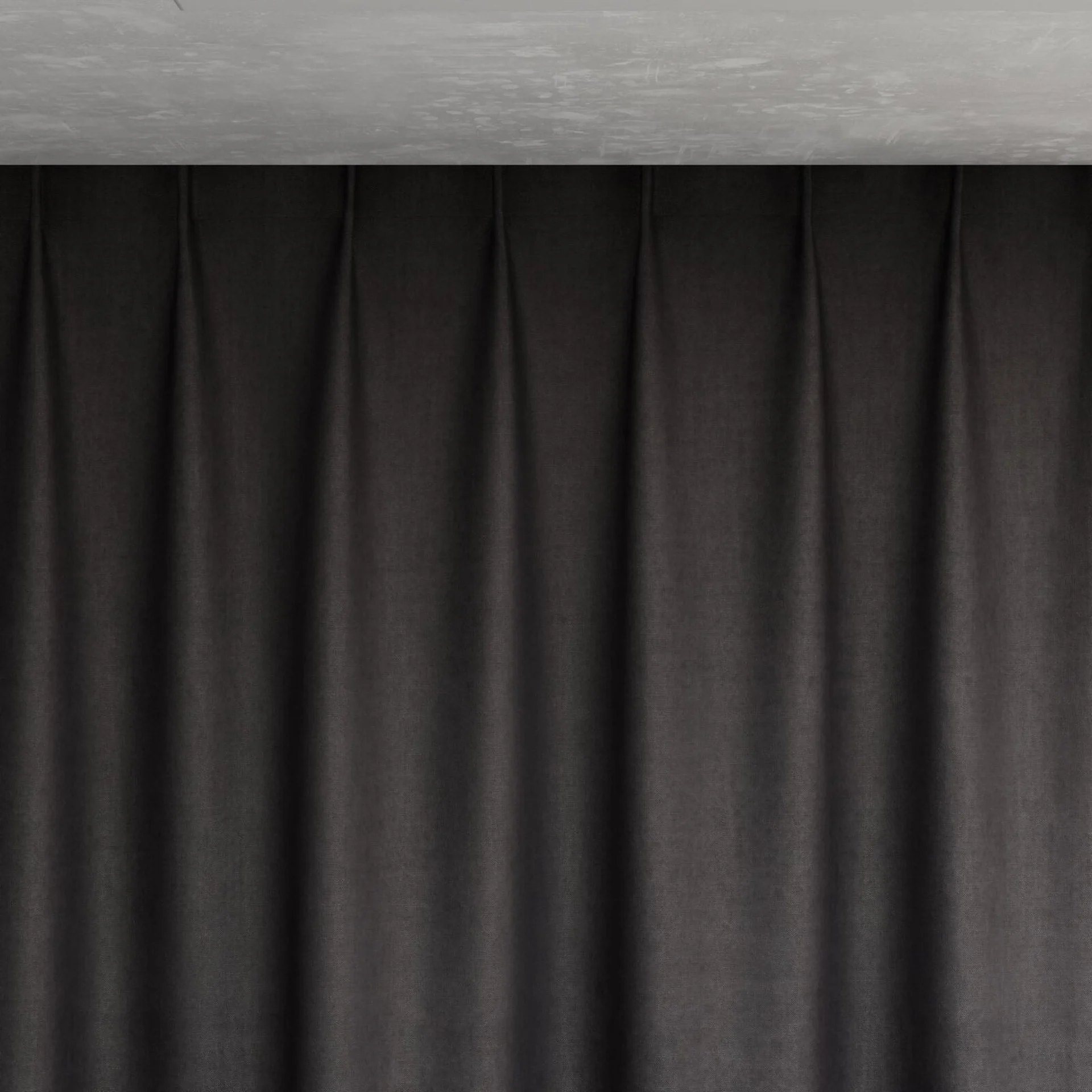 Top view of Monterey Smoke, pinch pleat
