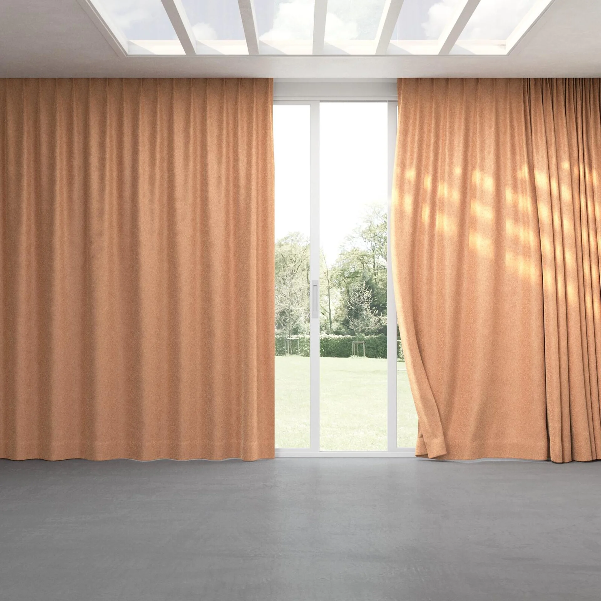Full view of Brigadier Melon, pinch pleat