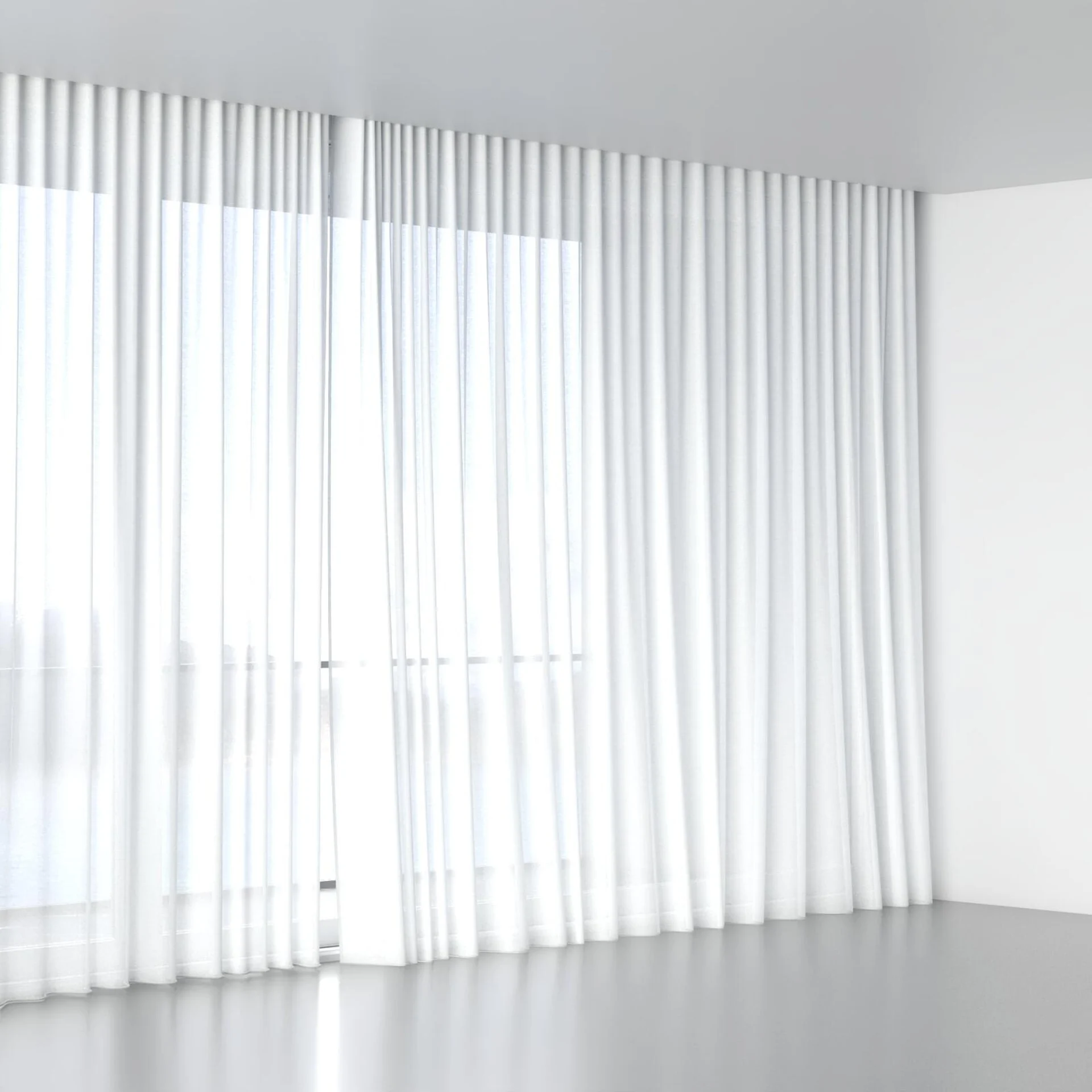 Full view of Arcadia Swan, wave pleat
