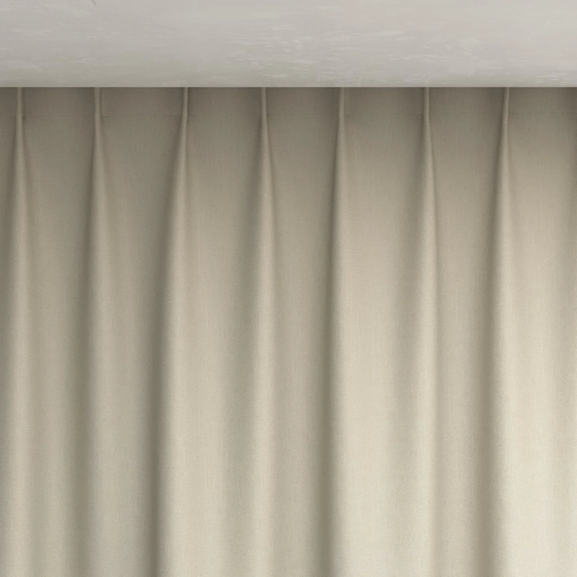 Top view of Excel Champagne, pinch pleat