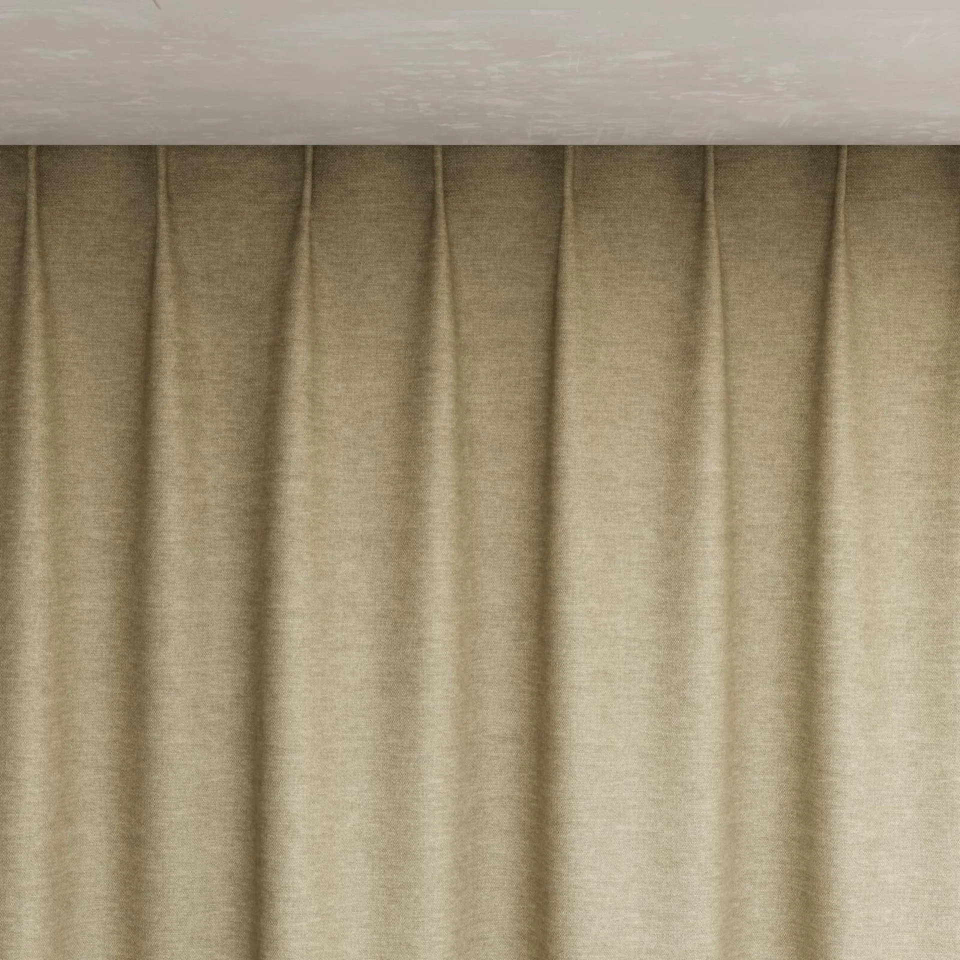 Top view of Colourwash Caramel, pinch pleat