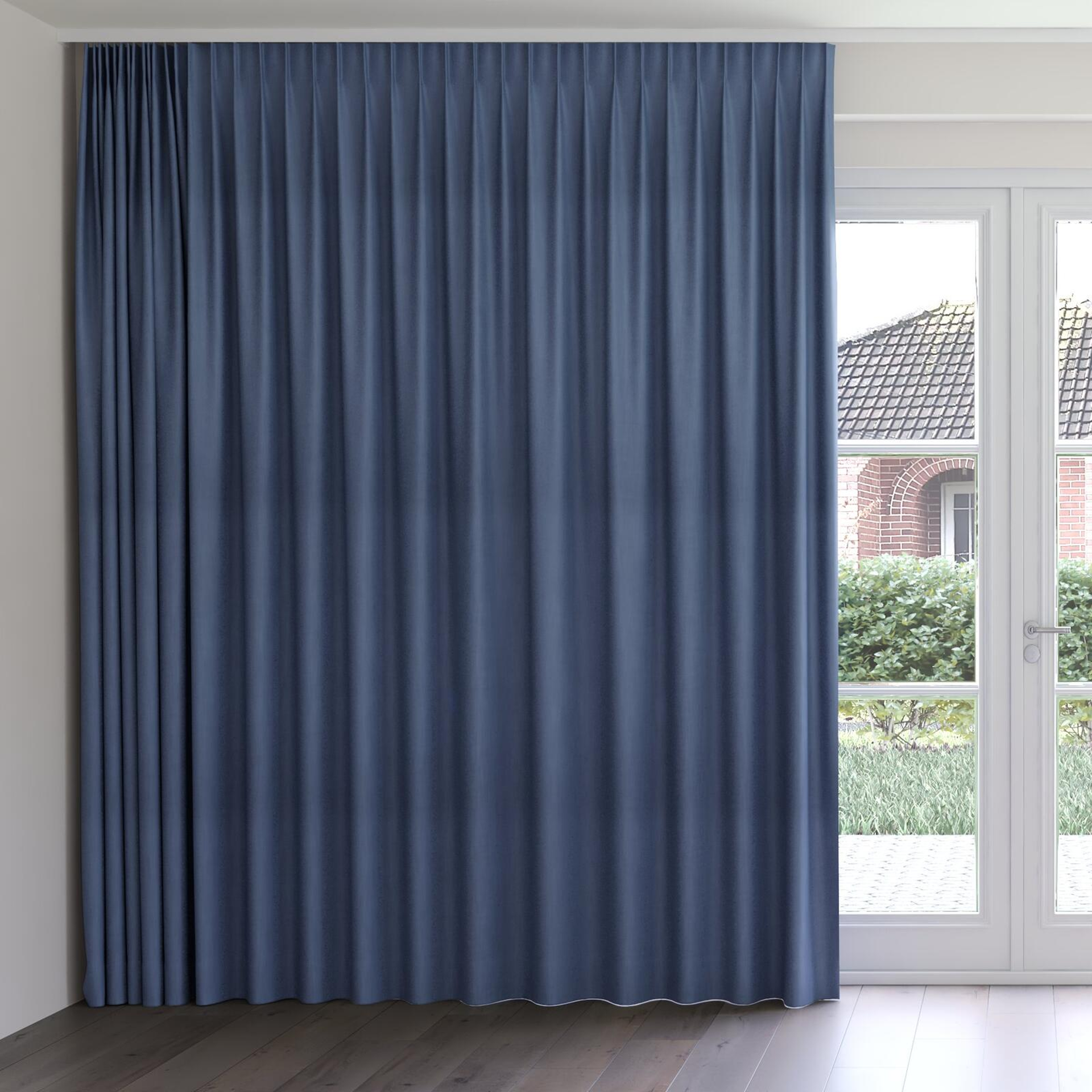Front view of Lexicon Cadet, on curtain rail