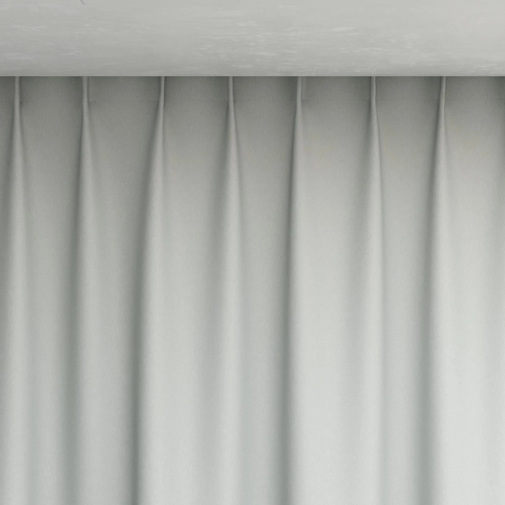 Top view of Woolskin Silver, pinch pleat
