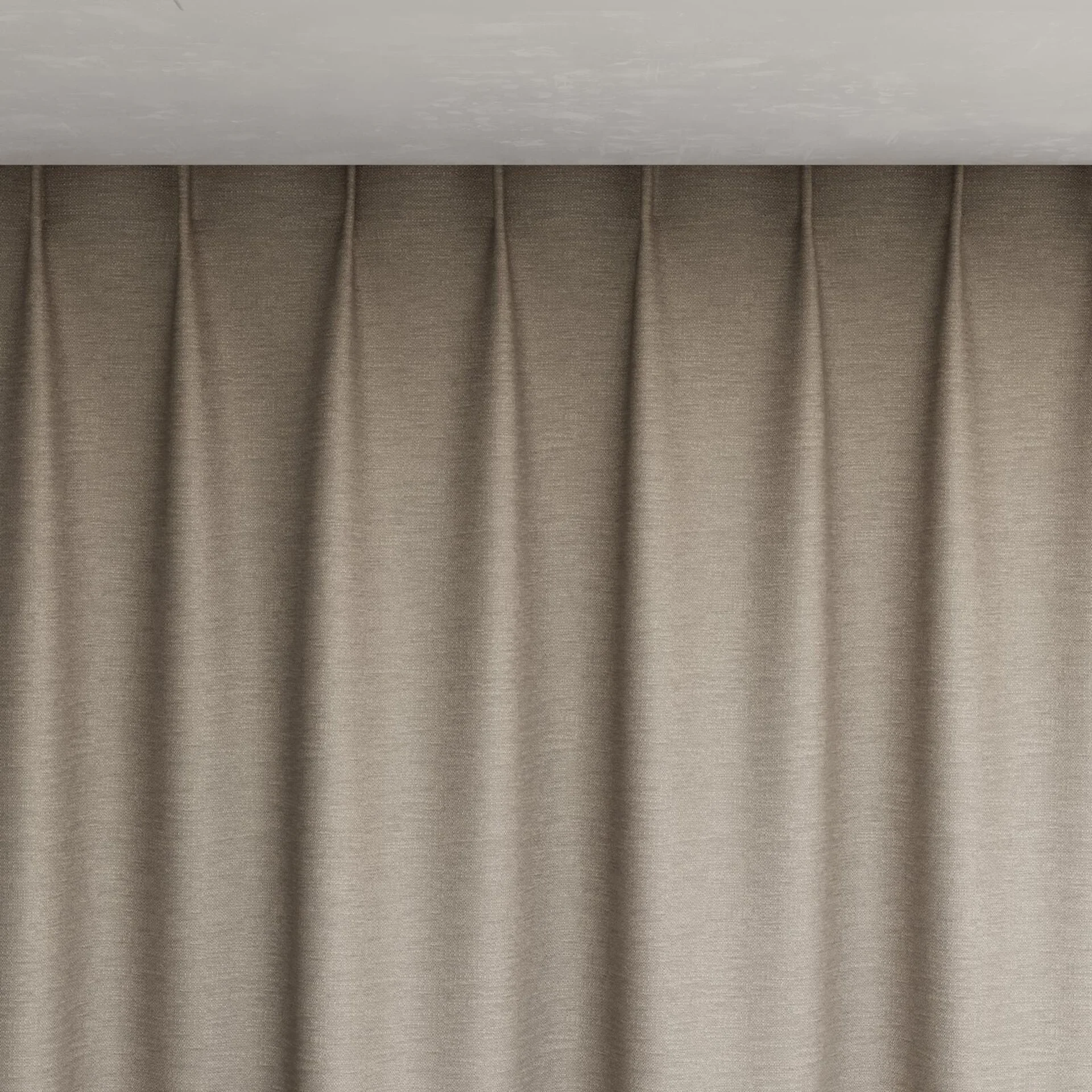Top view of Colourwash Eco Flint, pinch pleat