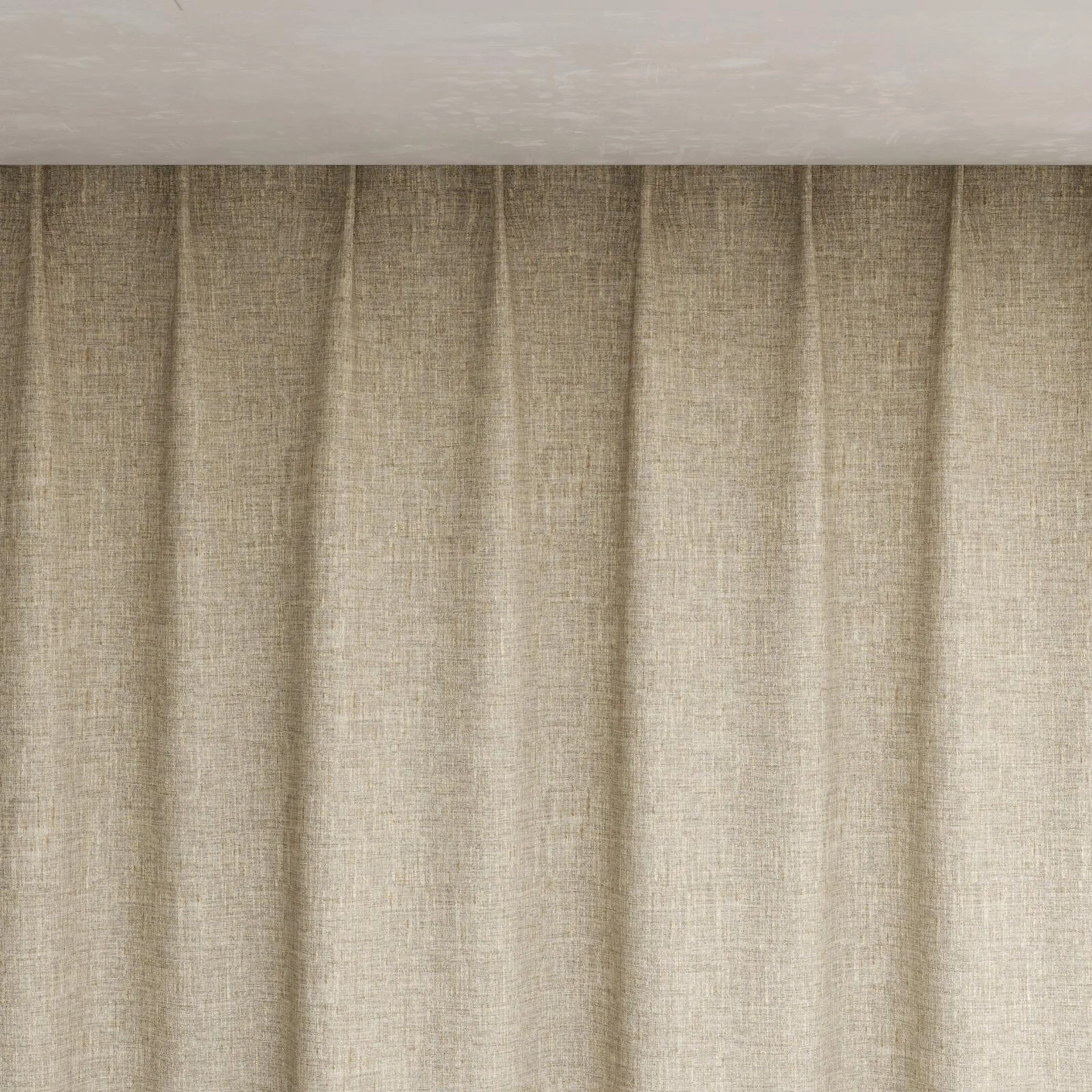 Top view of Dryland Raffia, pinch pleat