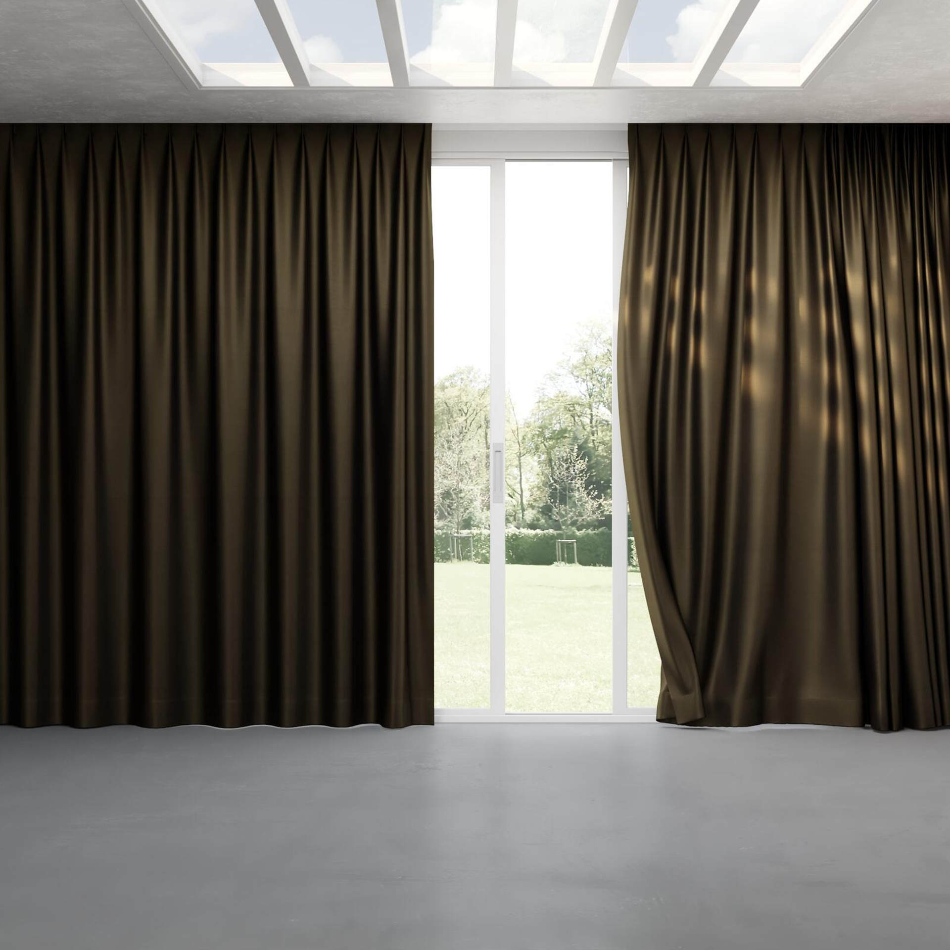 Full view of Mont Blanc Charcoal, pinch pleat