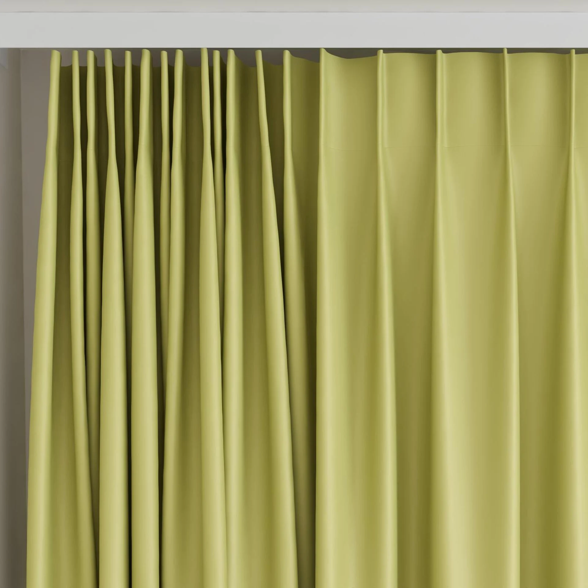 Top view of Ultra Dim Oasis, on curtain rail