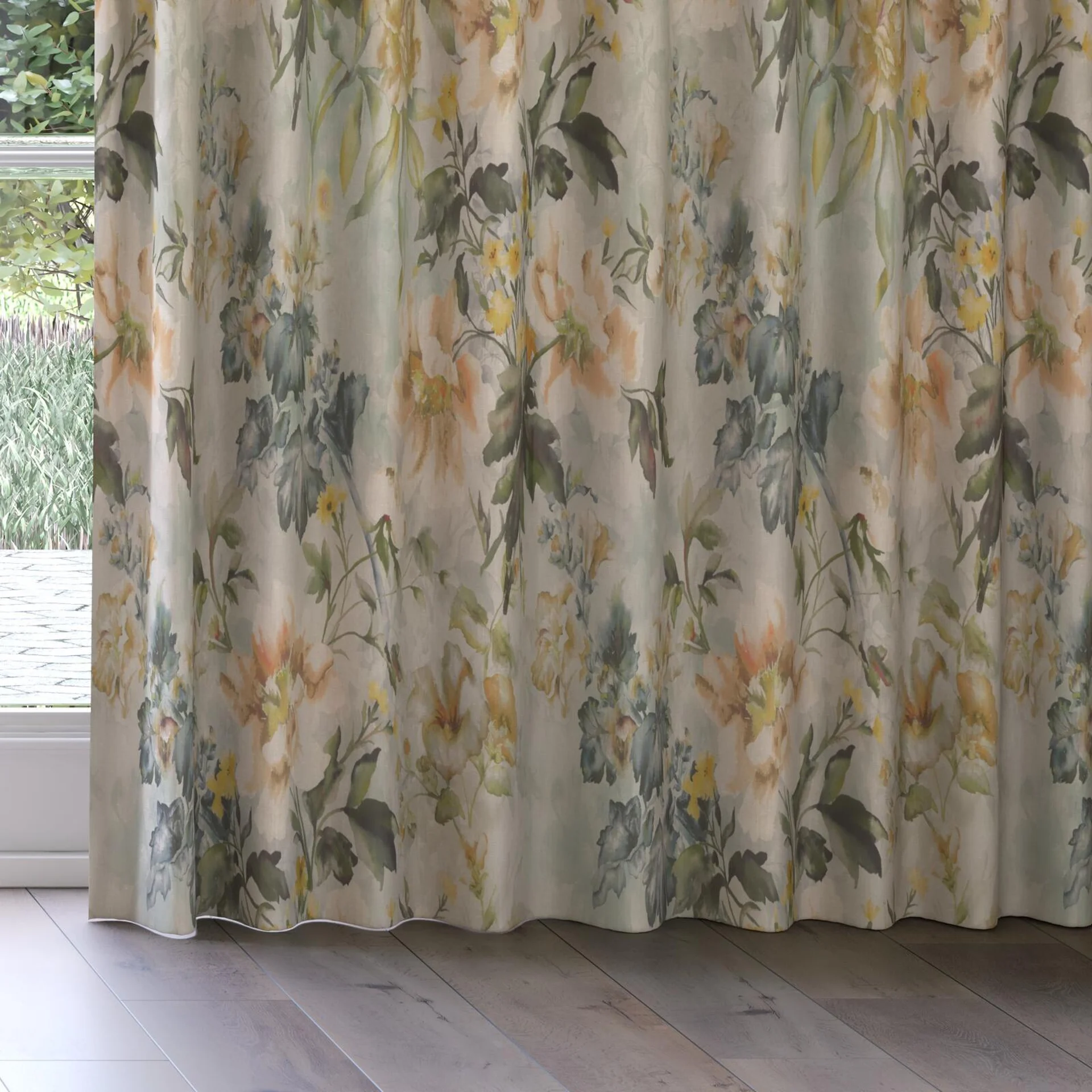 Bottom view of Leila Nectar, on curtain rail