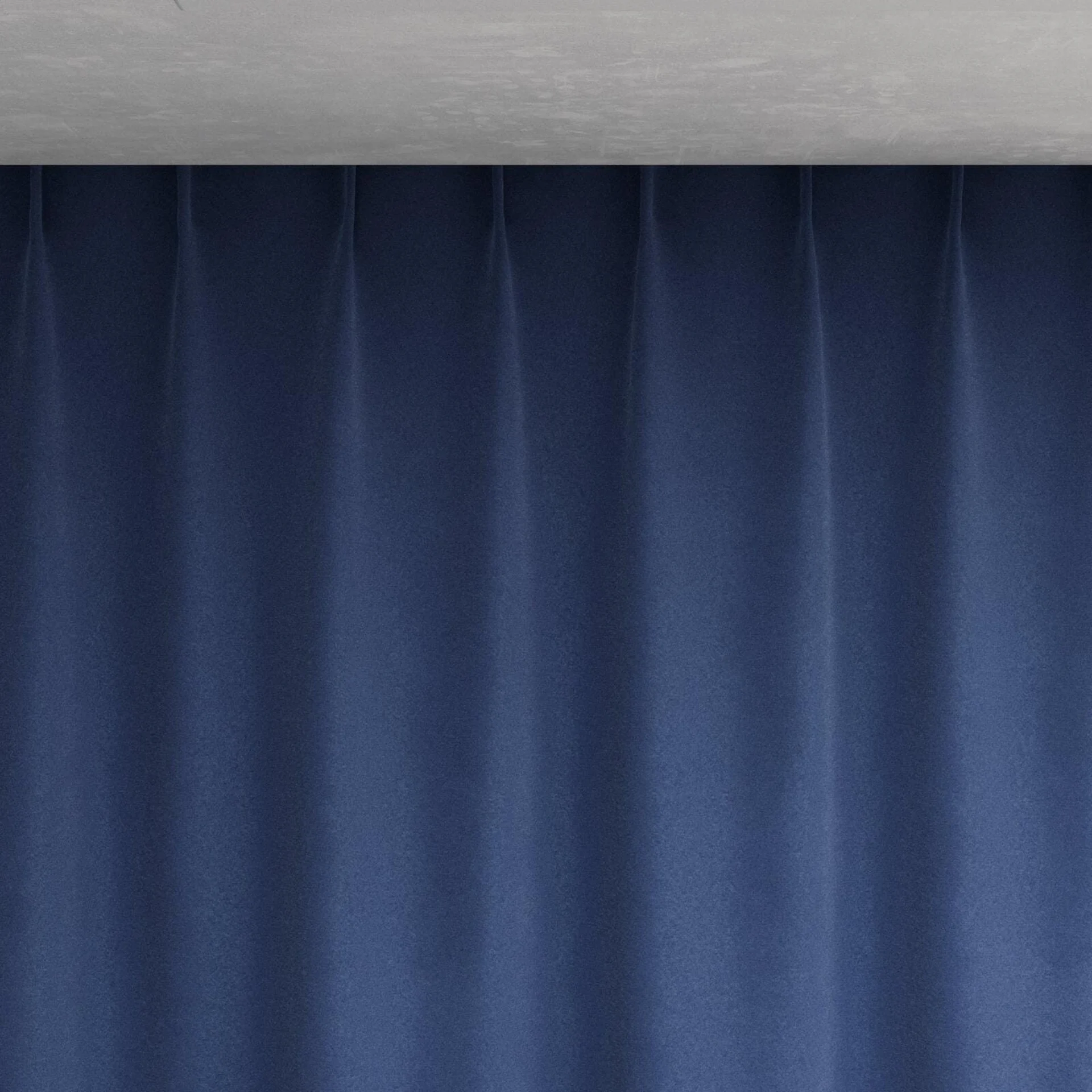 Top view of Moon Delft, pinch pleat