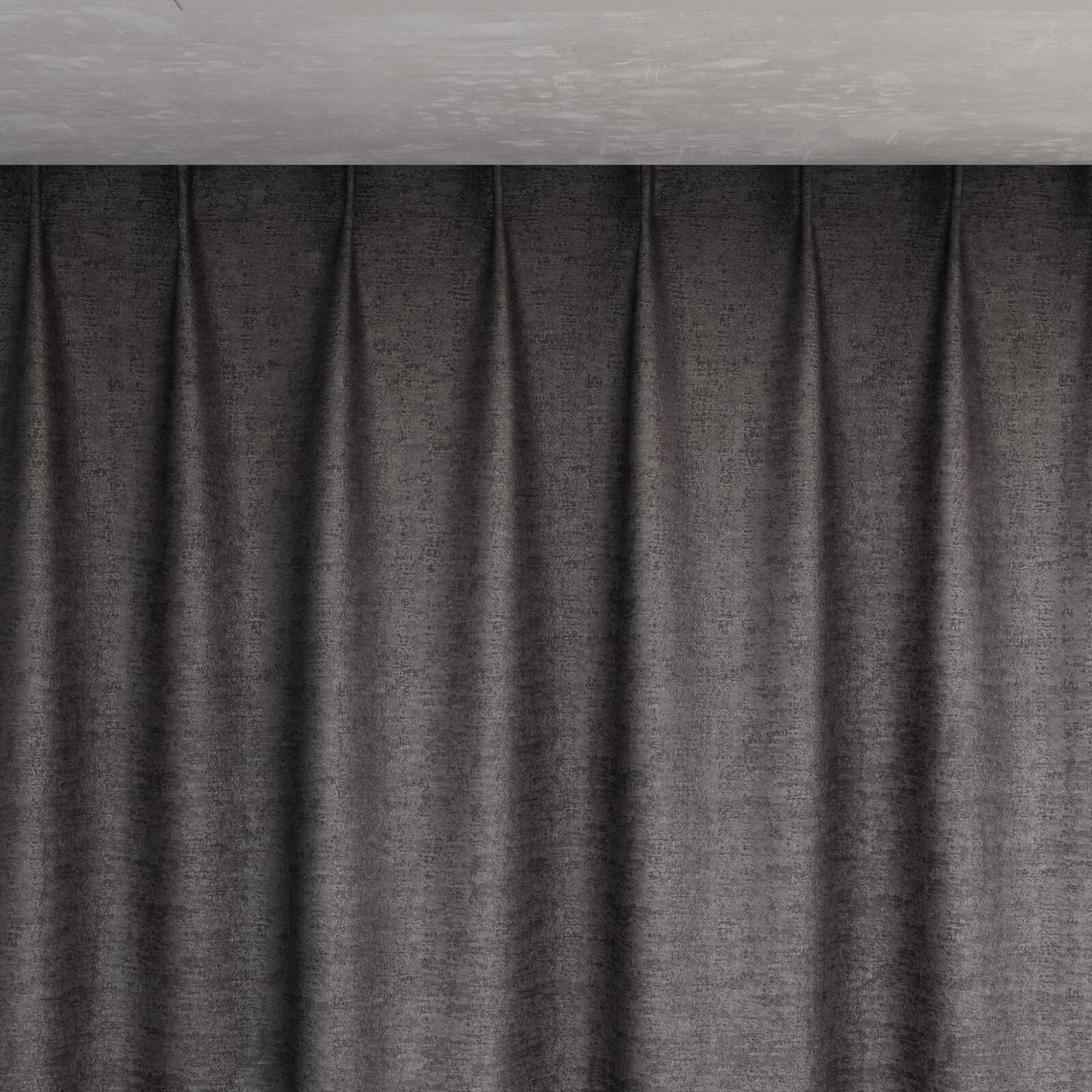 Top view of Hug Charcoal, pinch pleat
