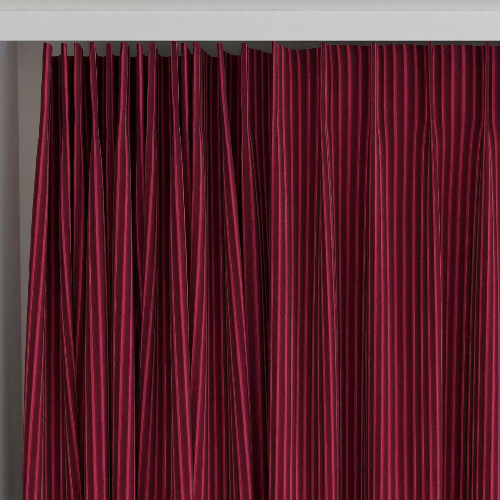 Top view of Embrace Sherry, on curtain rail