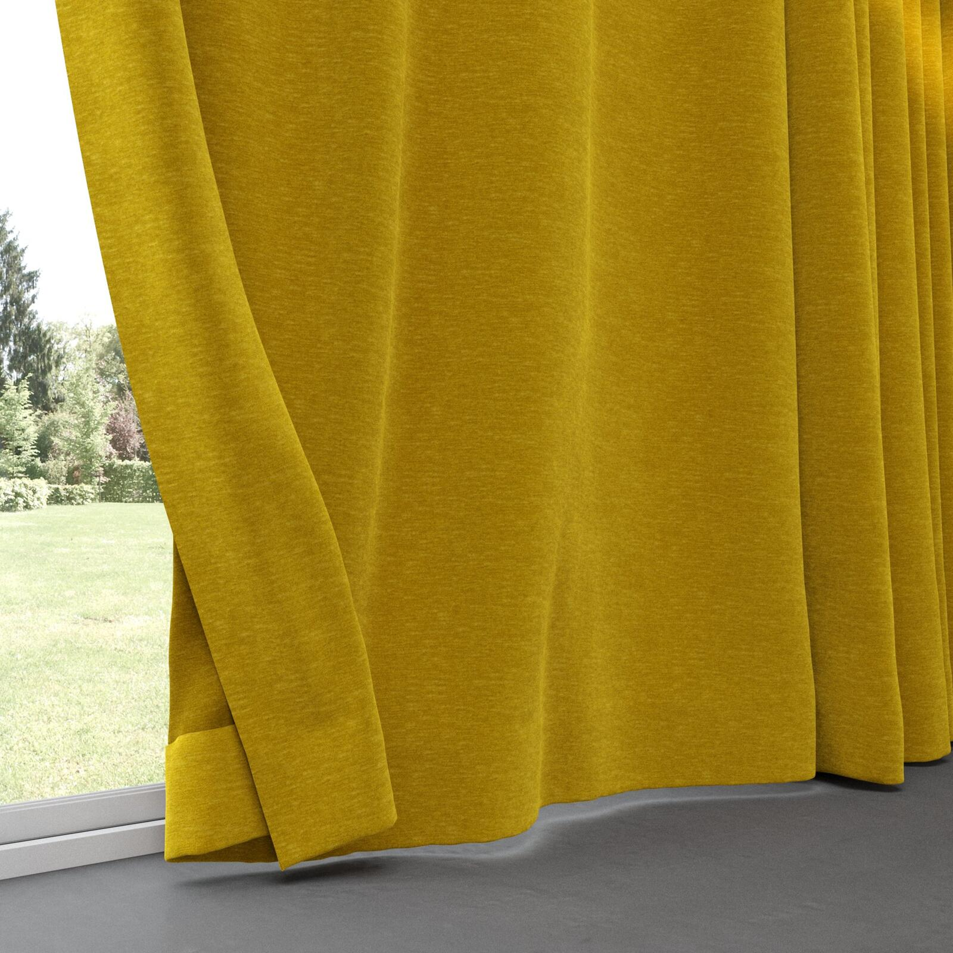 Bottom view of Geneva Gold, pinch pleat