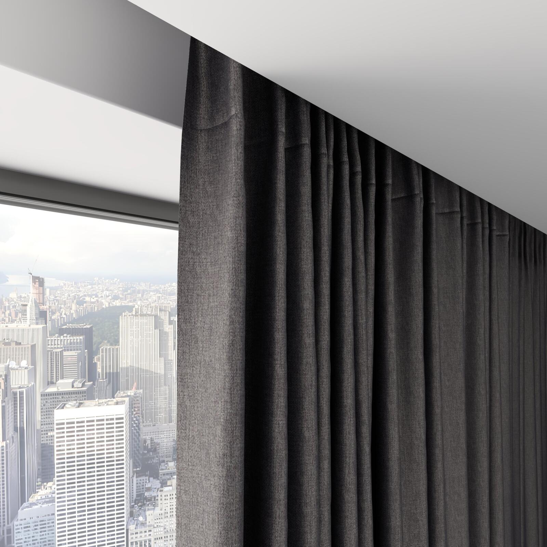 Top view of Matrix Anthracite, on hidden rail