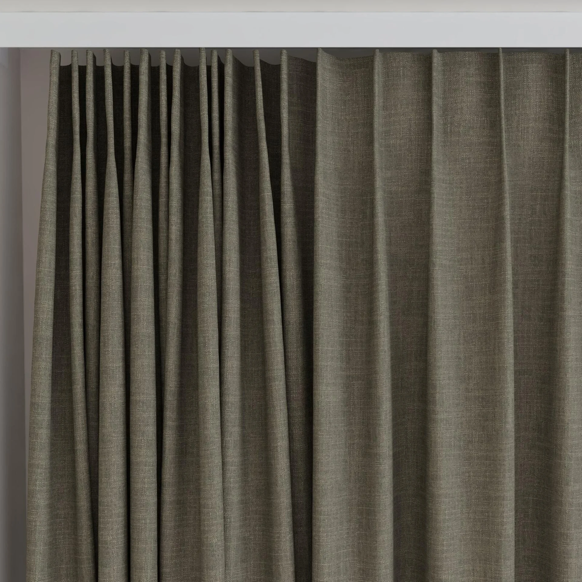 Top view of Mauritius Stone, on curtain rail