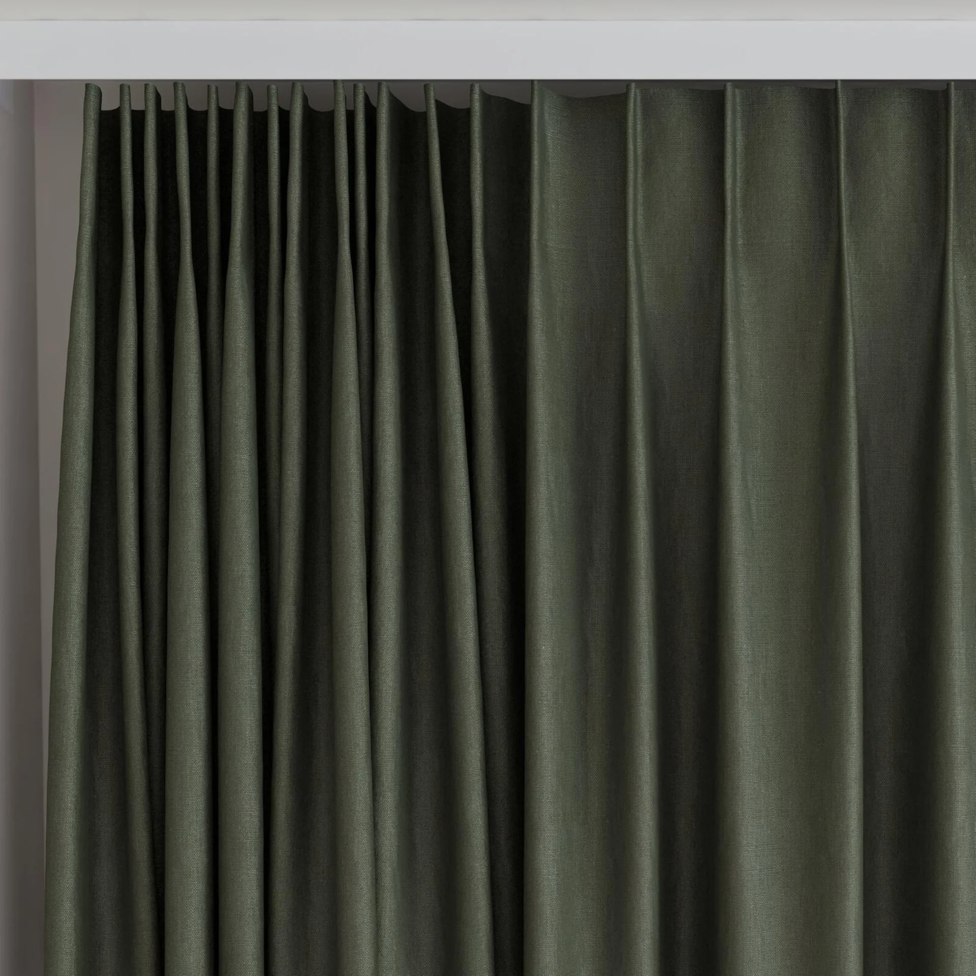 Top view of Eternal Forest, on curtain rail