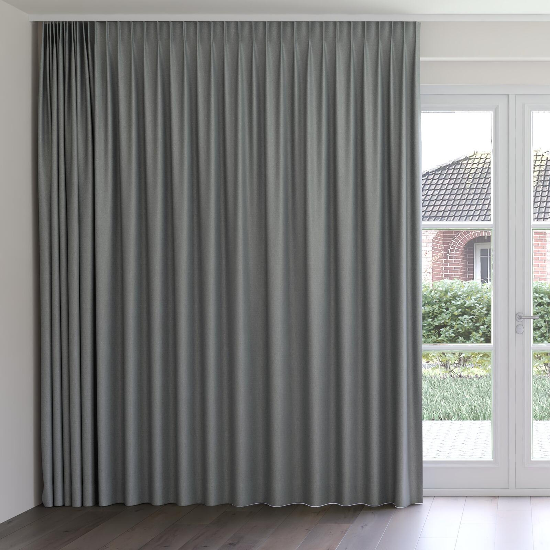 Front view of Re-New Night, on curtain rail
