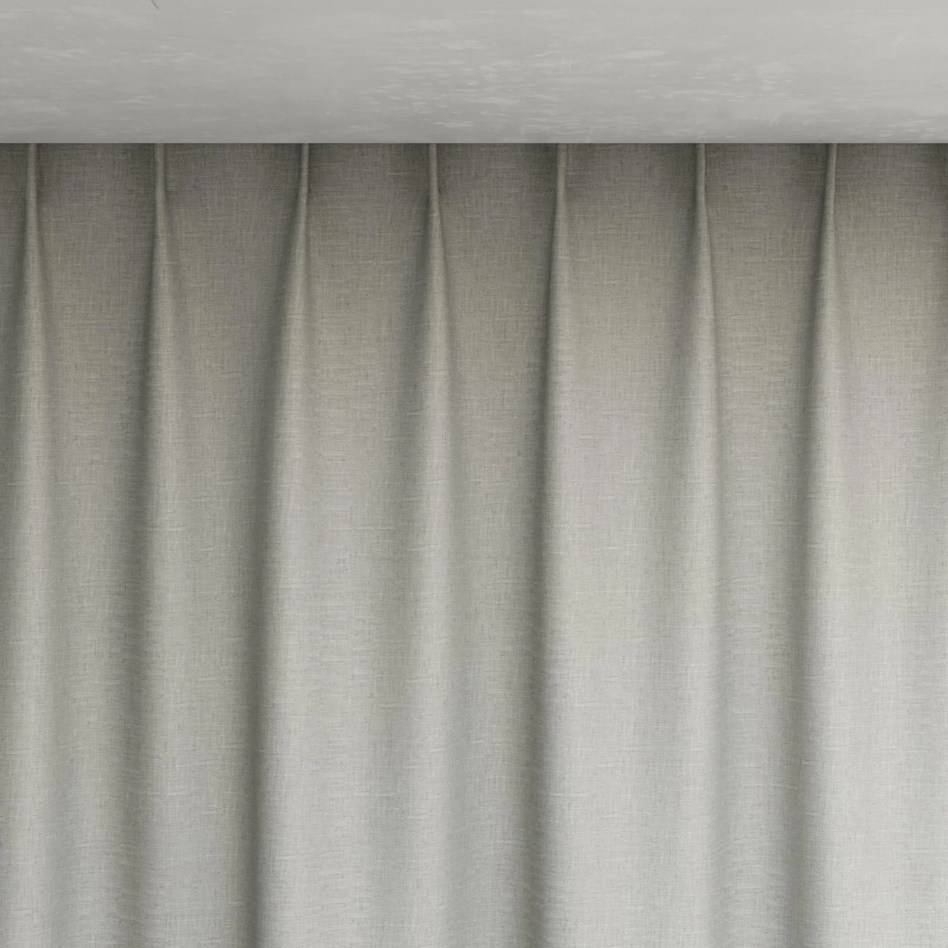 Top view of Stonewall Blackout Shadow, pinch pleat