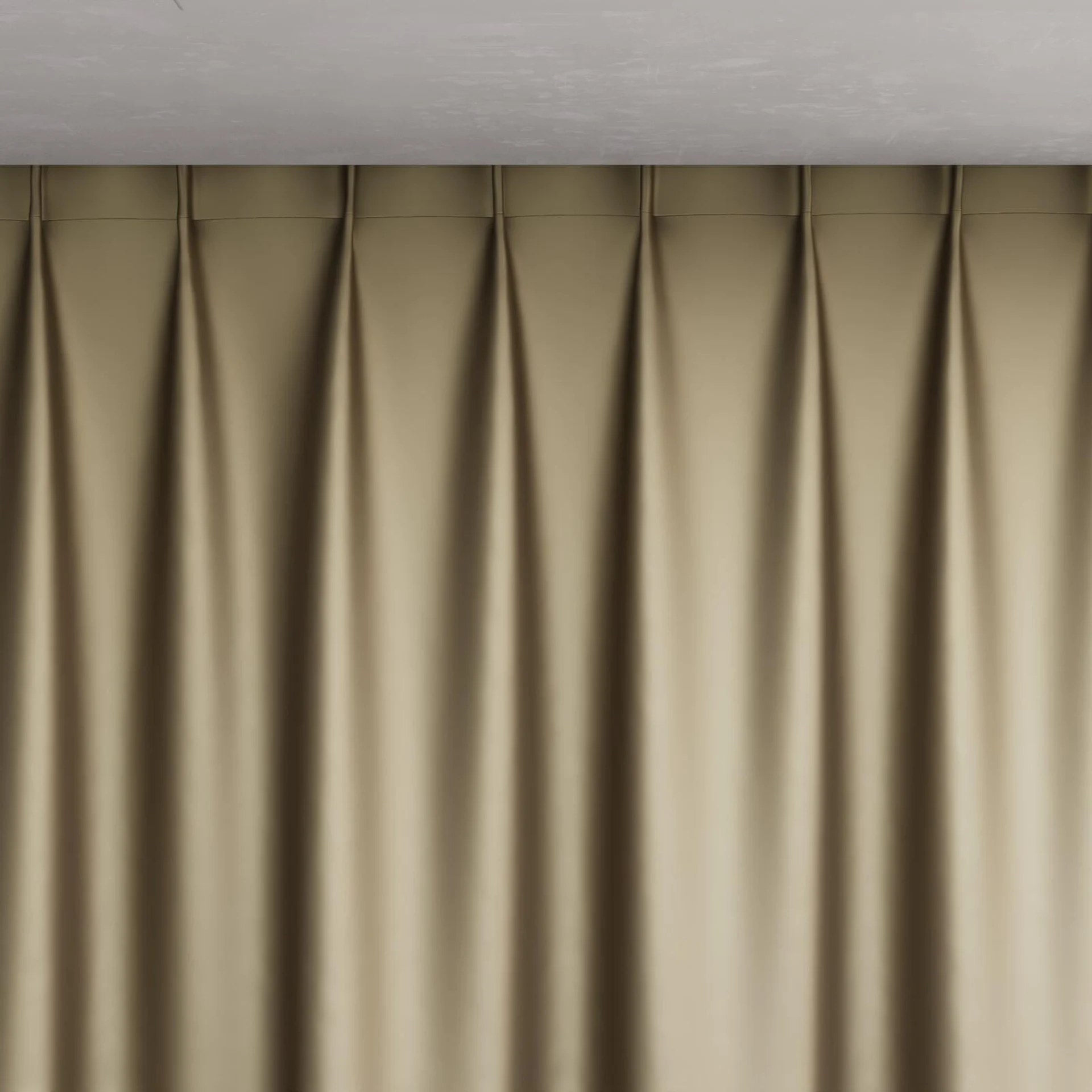 Top view of North Face Seagrass, pinch pleat