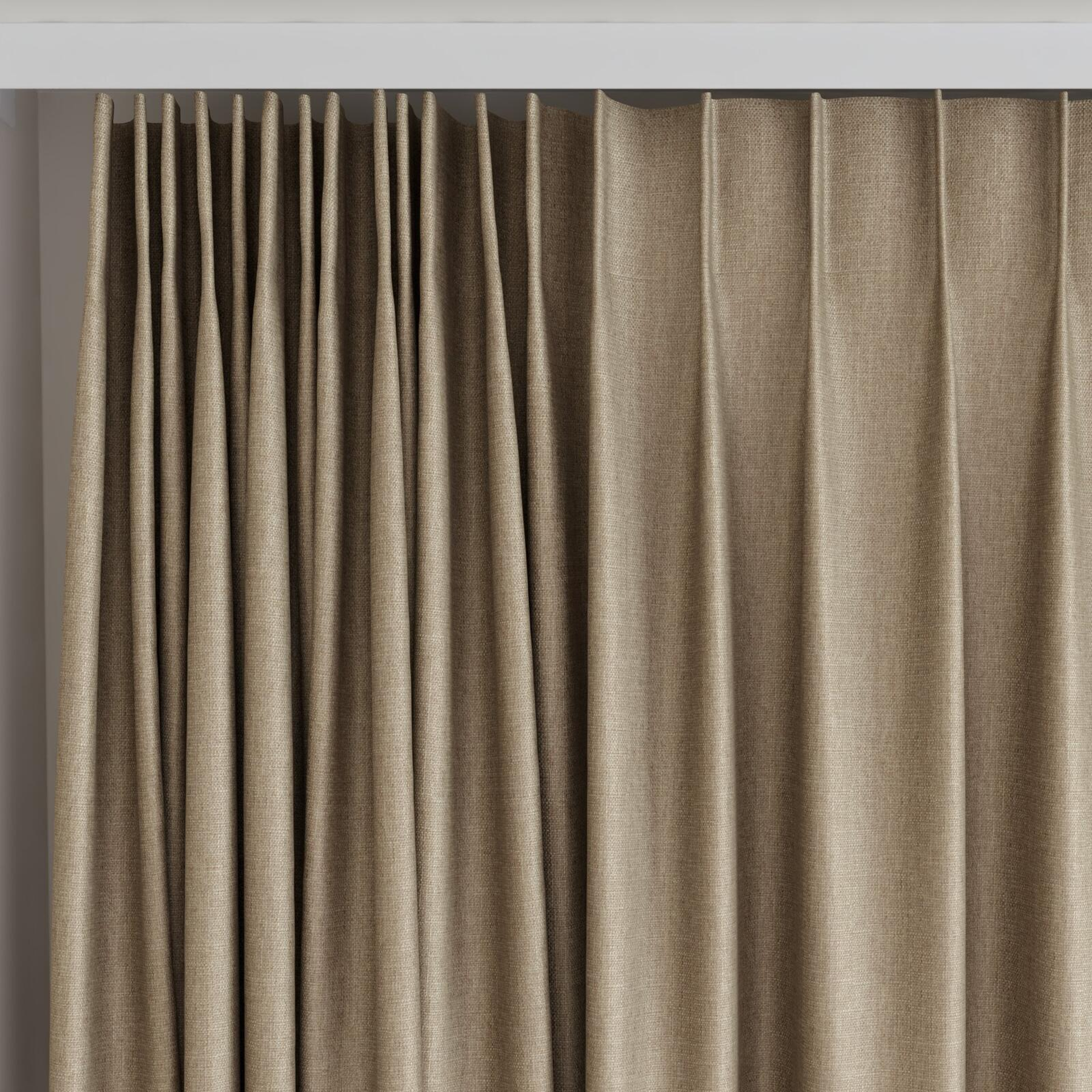 Top view of Tonga Antelope, on curtain rail
