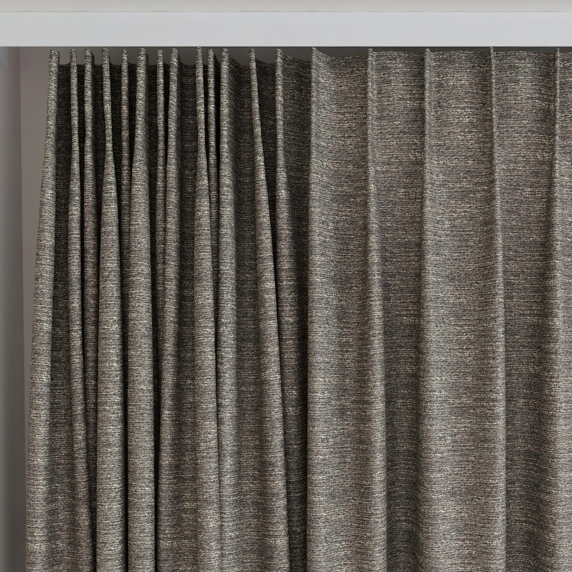 Top view of Ecliptic Shale, on curtain rail