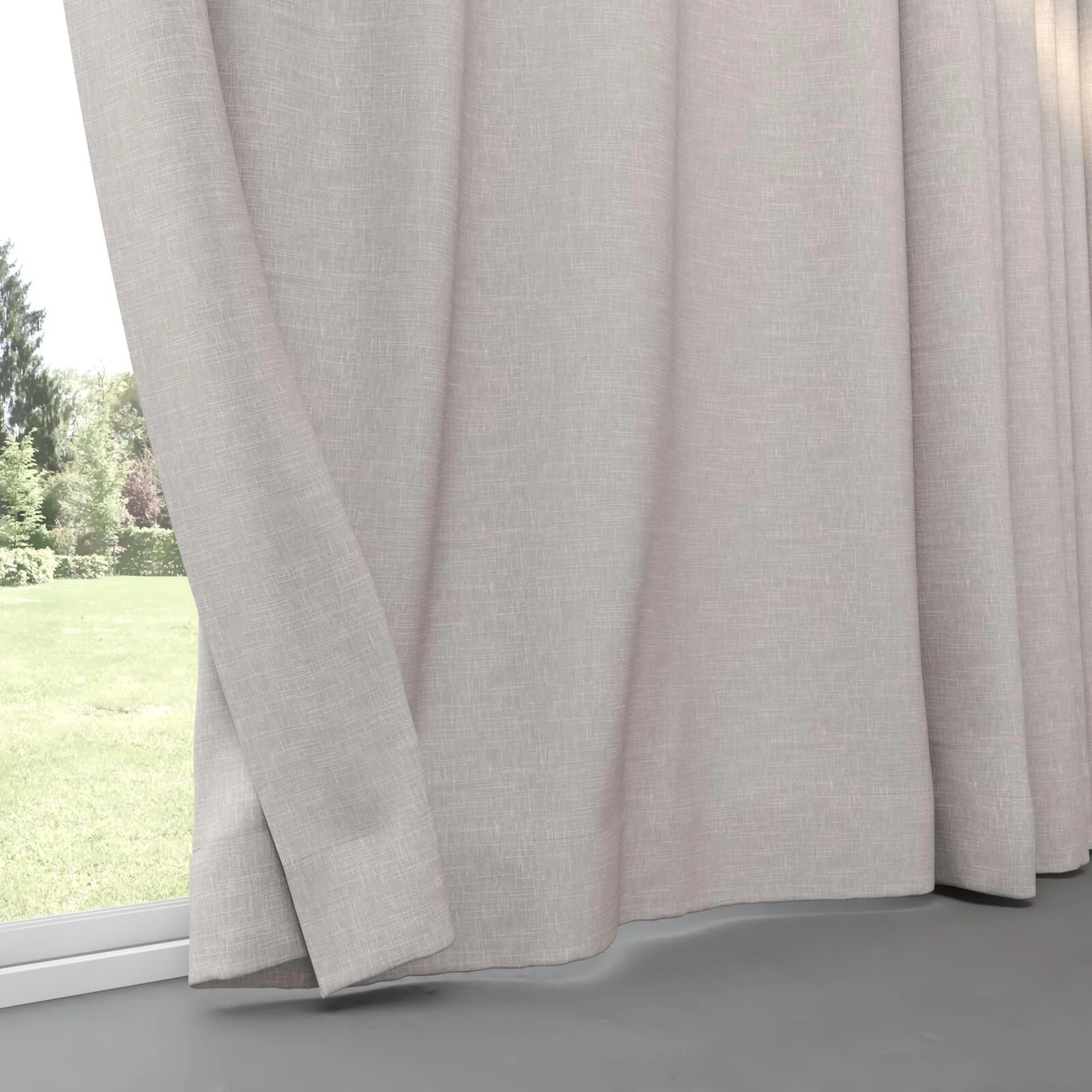 Bottom view of Artemis Ash, pinch pleat